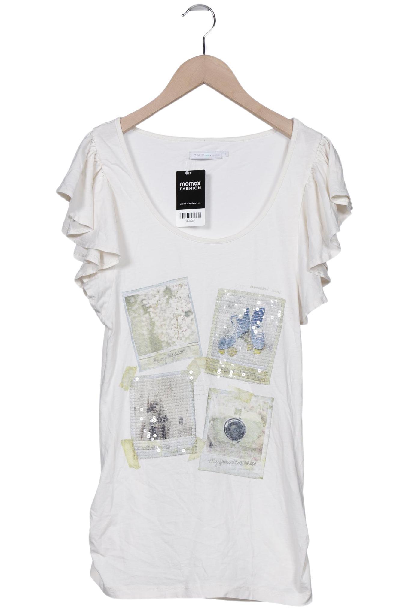 

Only Damen T-Shirt, cremeweiß, Gr. 10