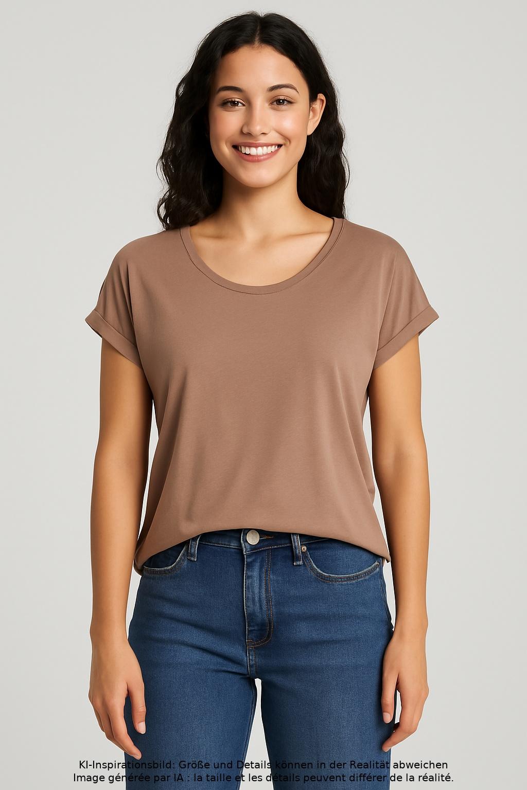 

Only Damen T-Shirt, braun, Gr. 38