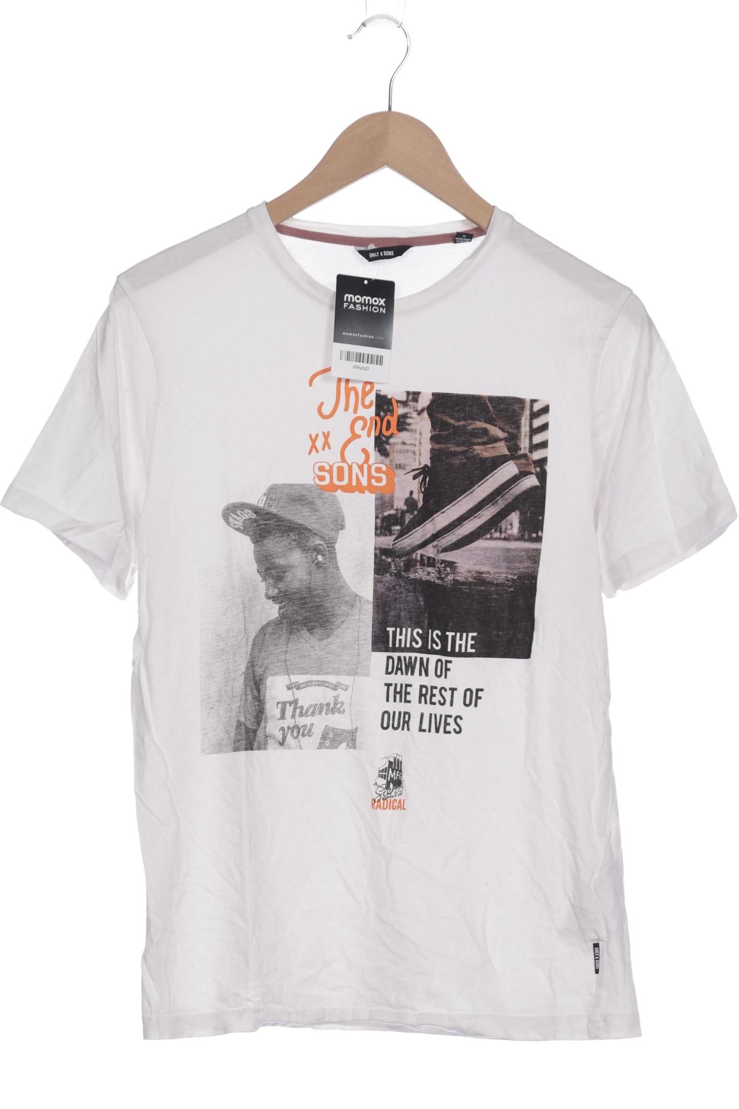 

Only & Sons Herren T-Shirt, weiß, Gr. 48