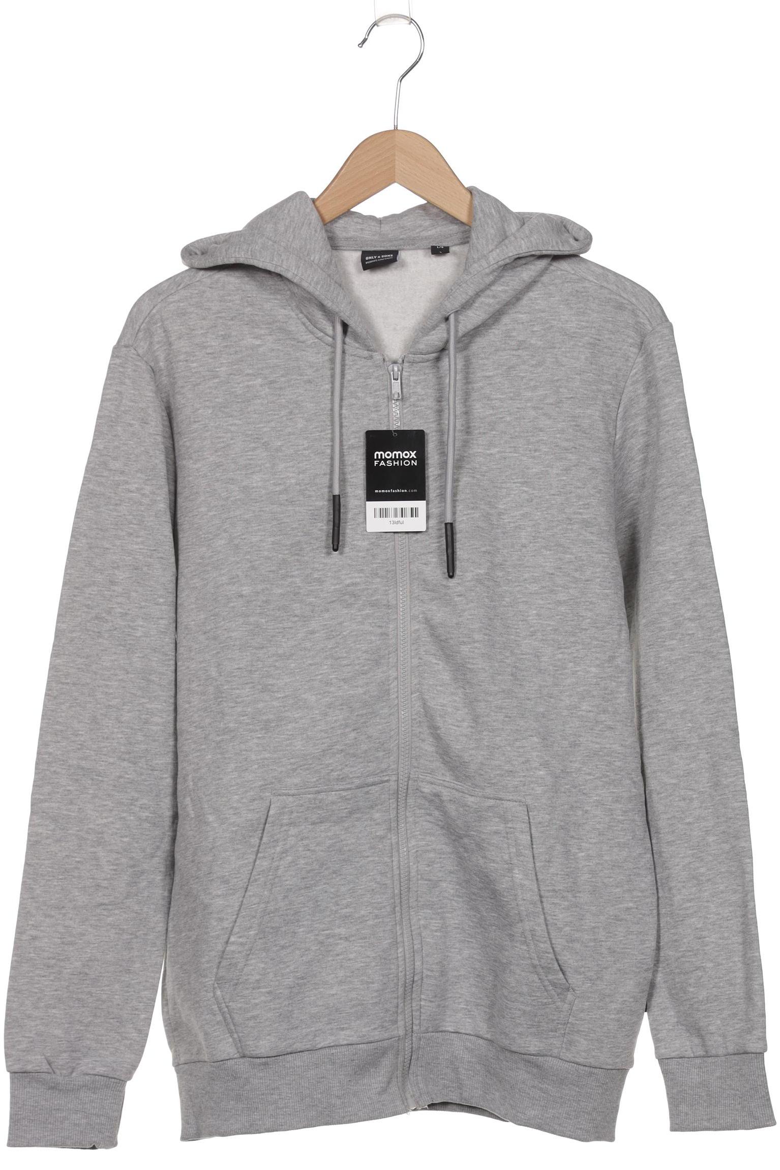 

Only & Sons Herren Kapuzenpullover, grau, Gr. 52