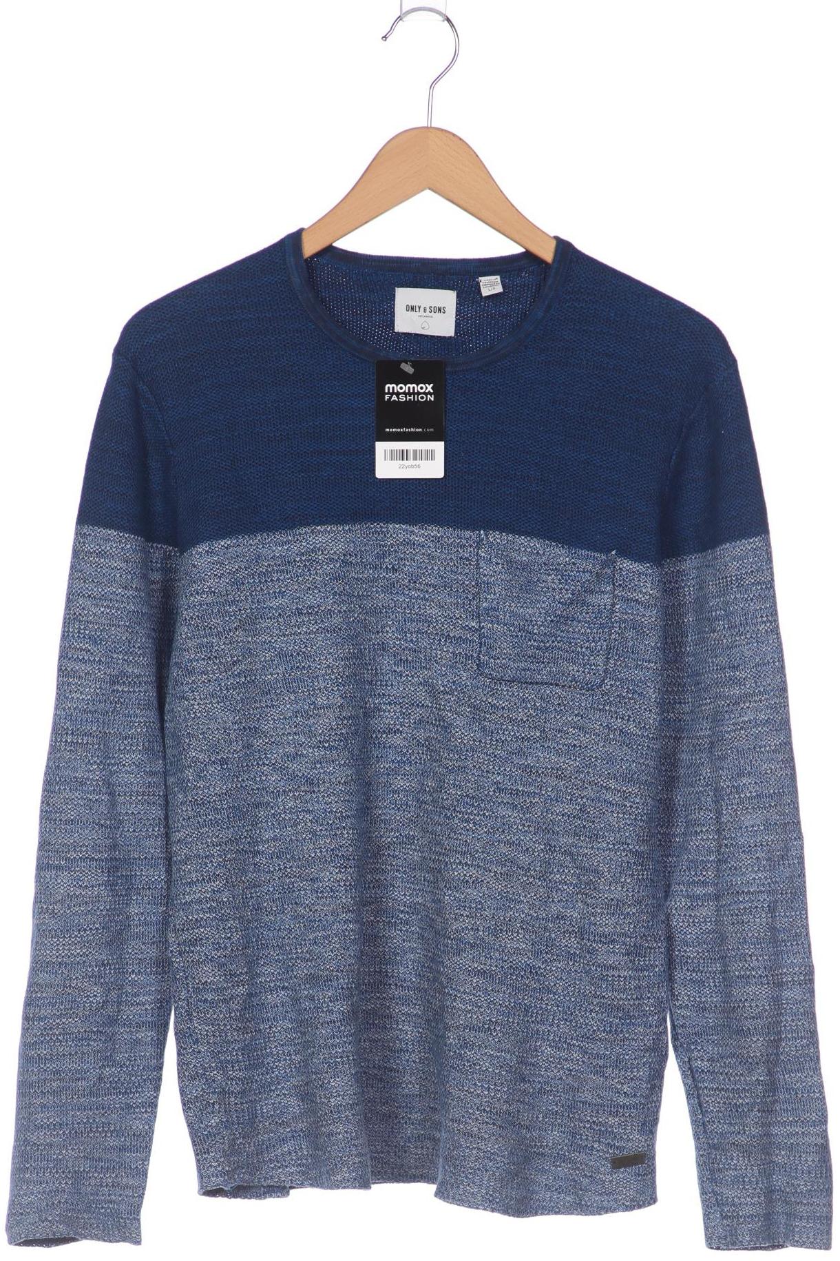 

Only & Sons Herren Pullover, blau, Gr. 52