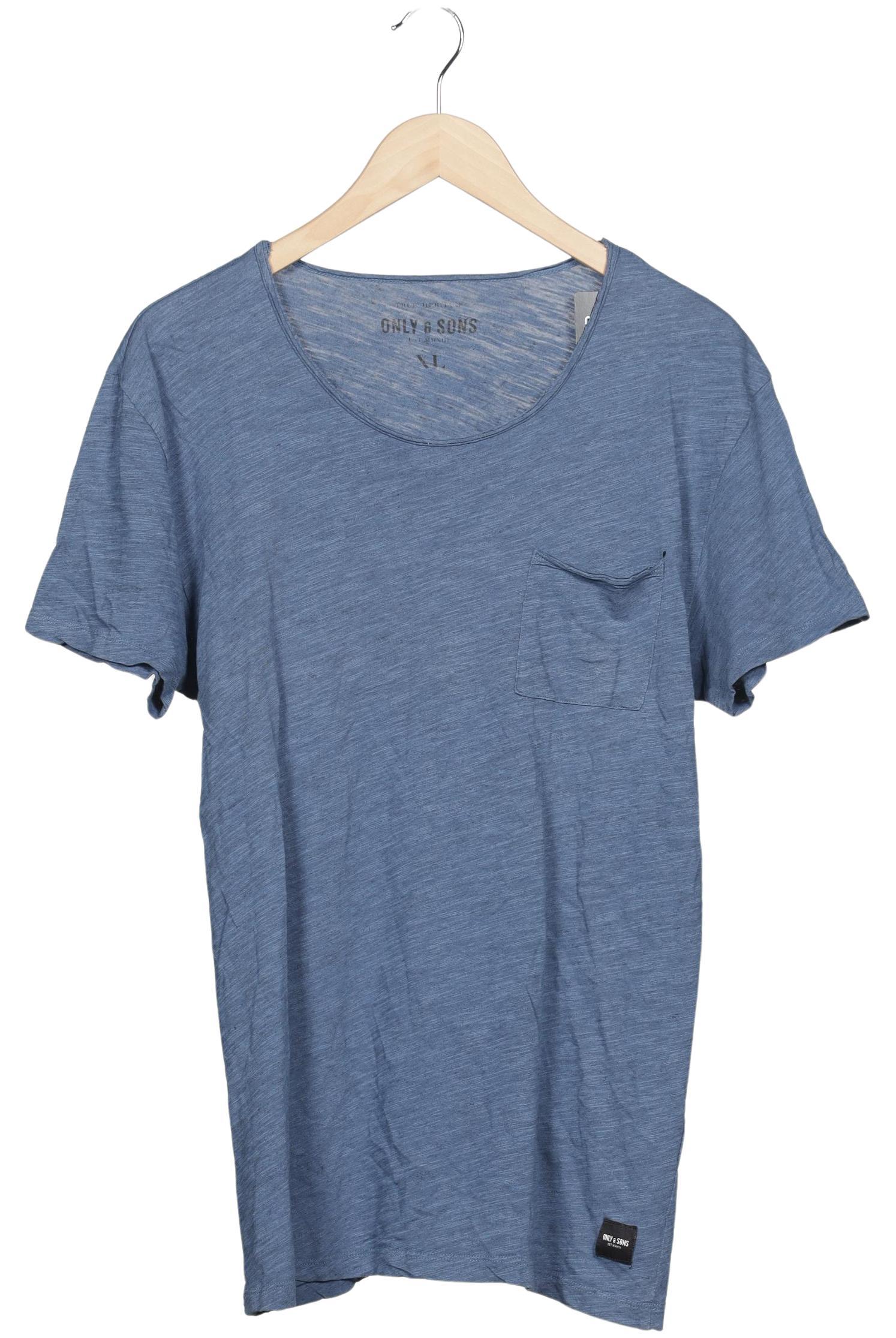 

Only & Sons Herren T-Shirt, blau, Gr. 54