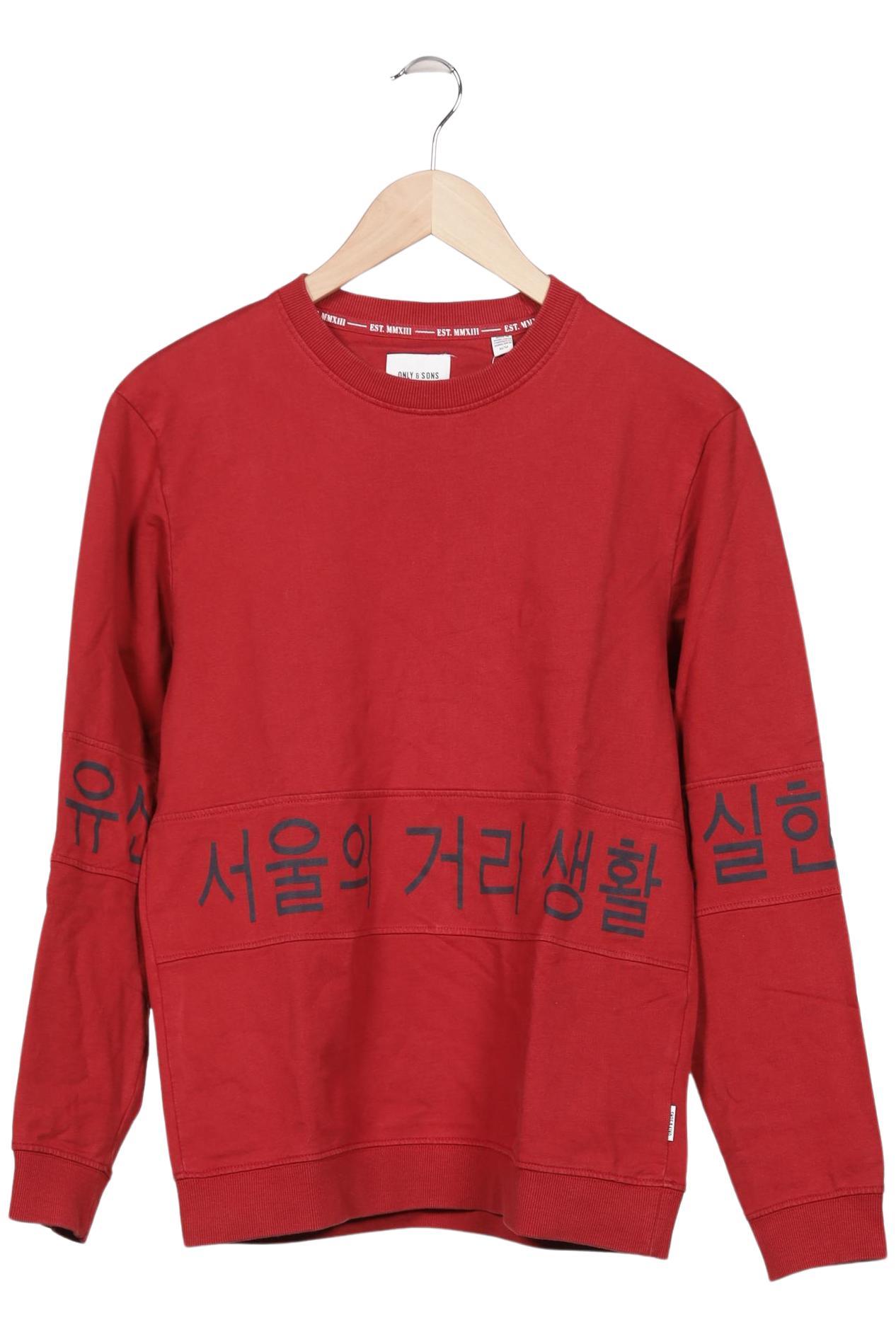 

Only & Sons Herren Sweatshirt, rot, Gr. 48