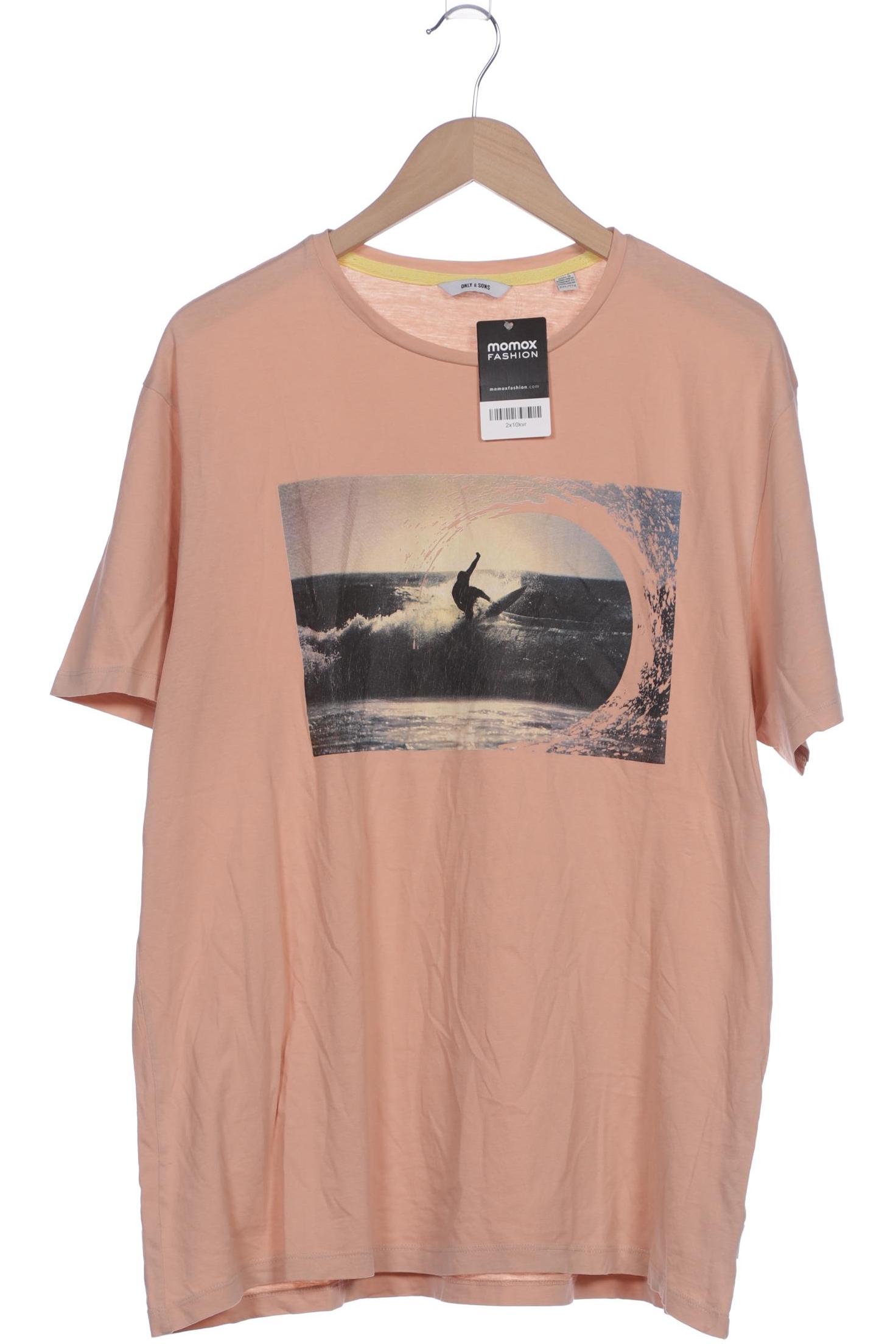 

Only & Sons Herren T-Shirt, orange, Gr. 56