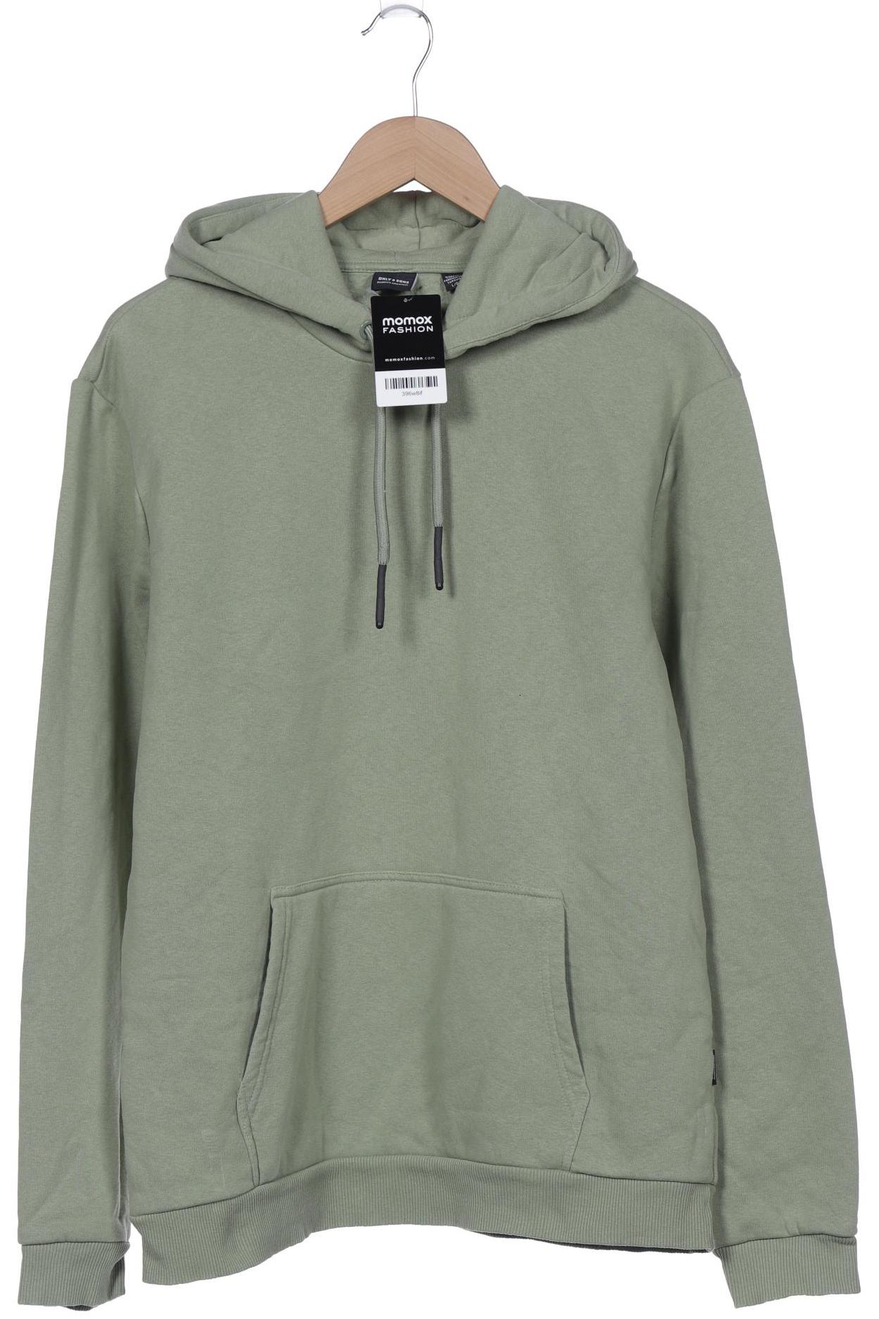 

Only & Sons Herren Kapuzenpullover, grün, Gr. 52