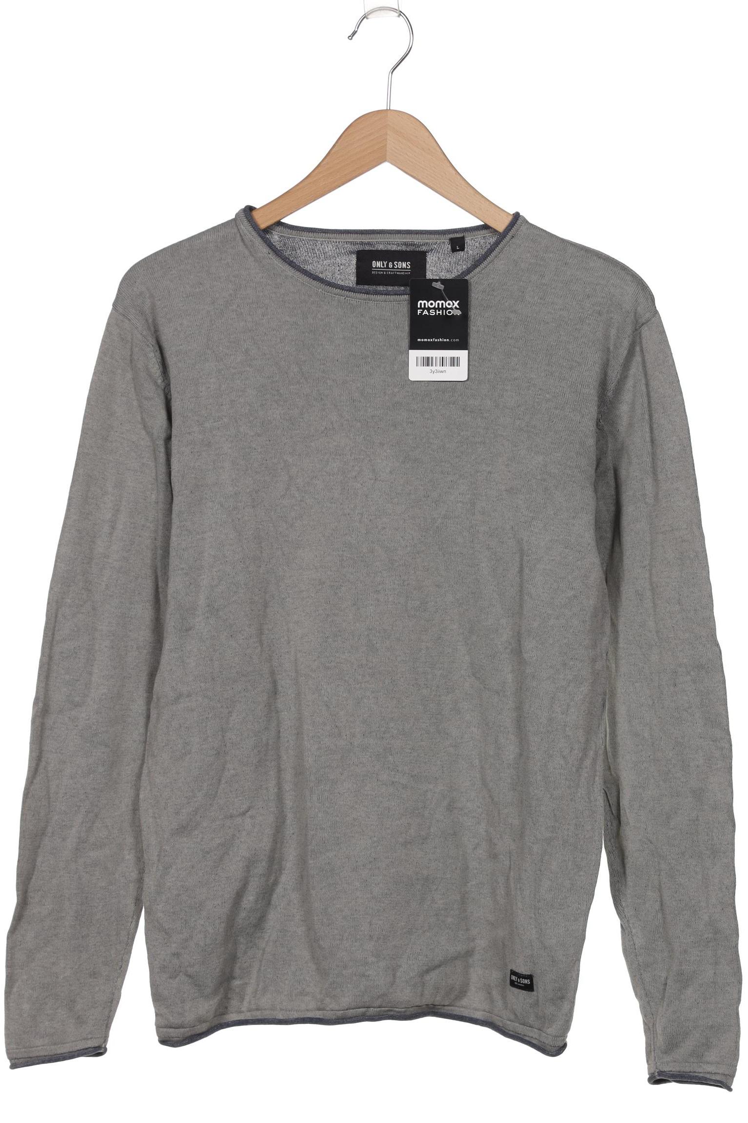

Only & Sons Herren Langarmshirt, grau, Gr. 52