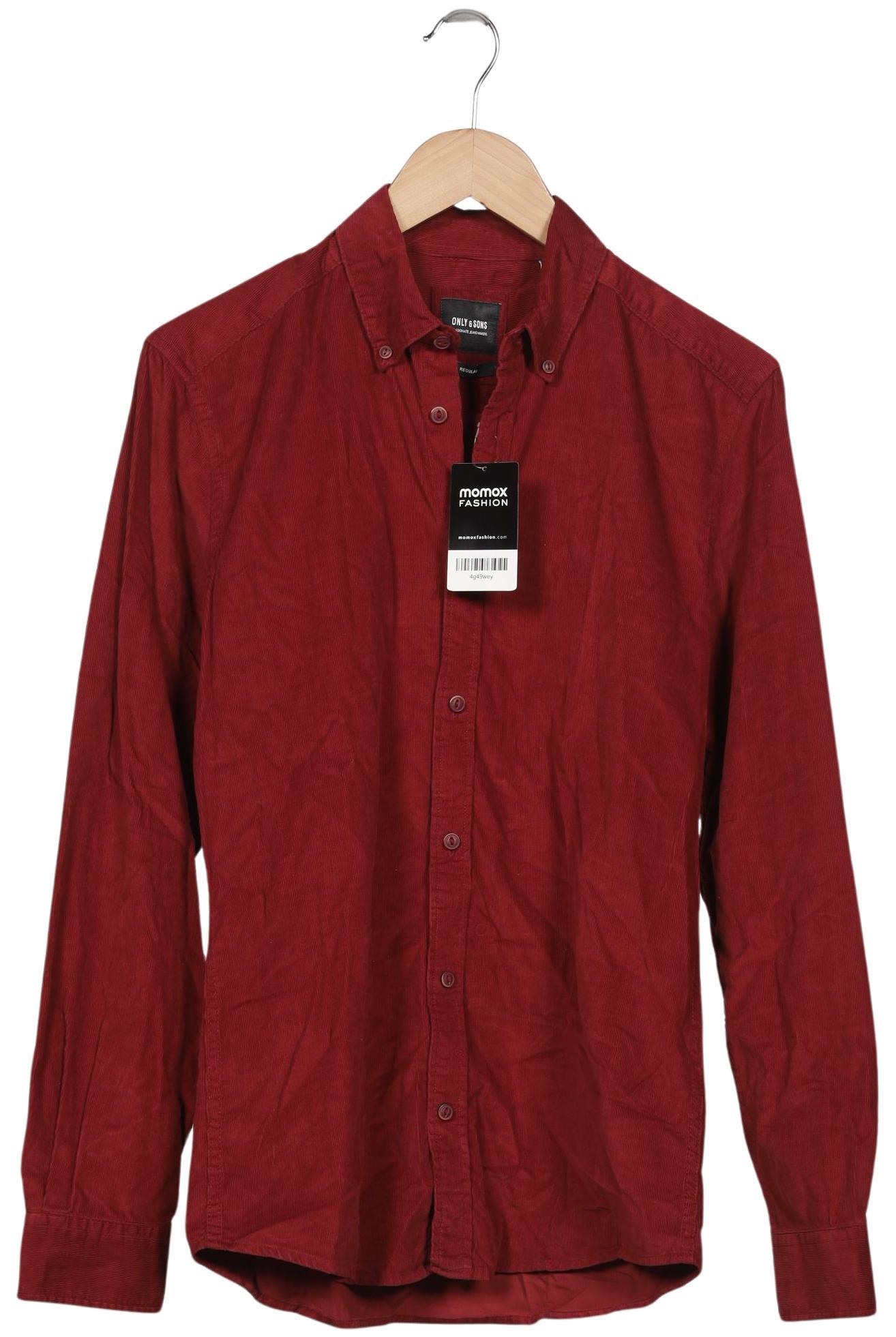 

Only & Sons Herren Hemd, bordeaux, Gr. 46