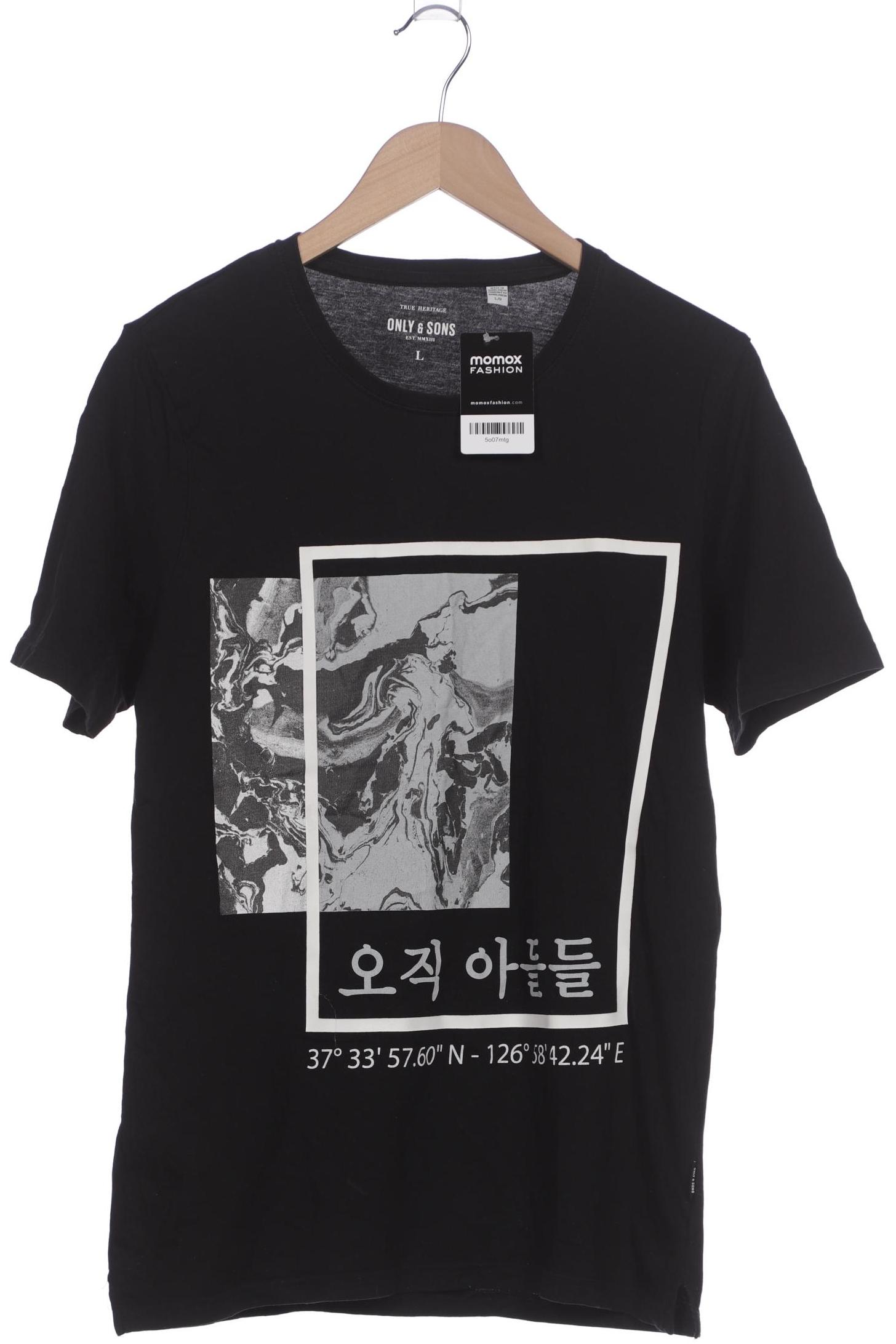 

Only & Sons Herren T-Shirt, schwarz, Gr. 52