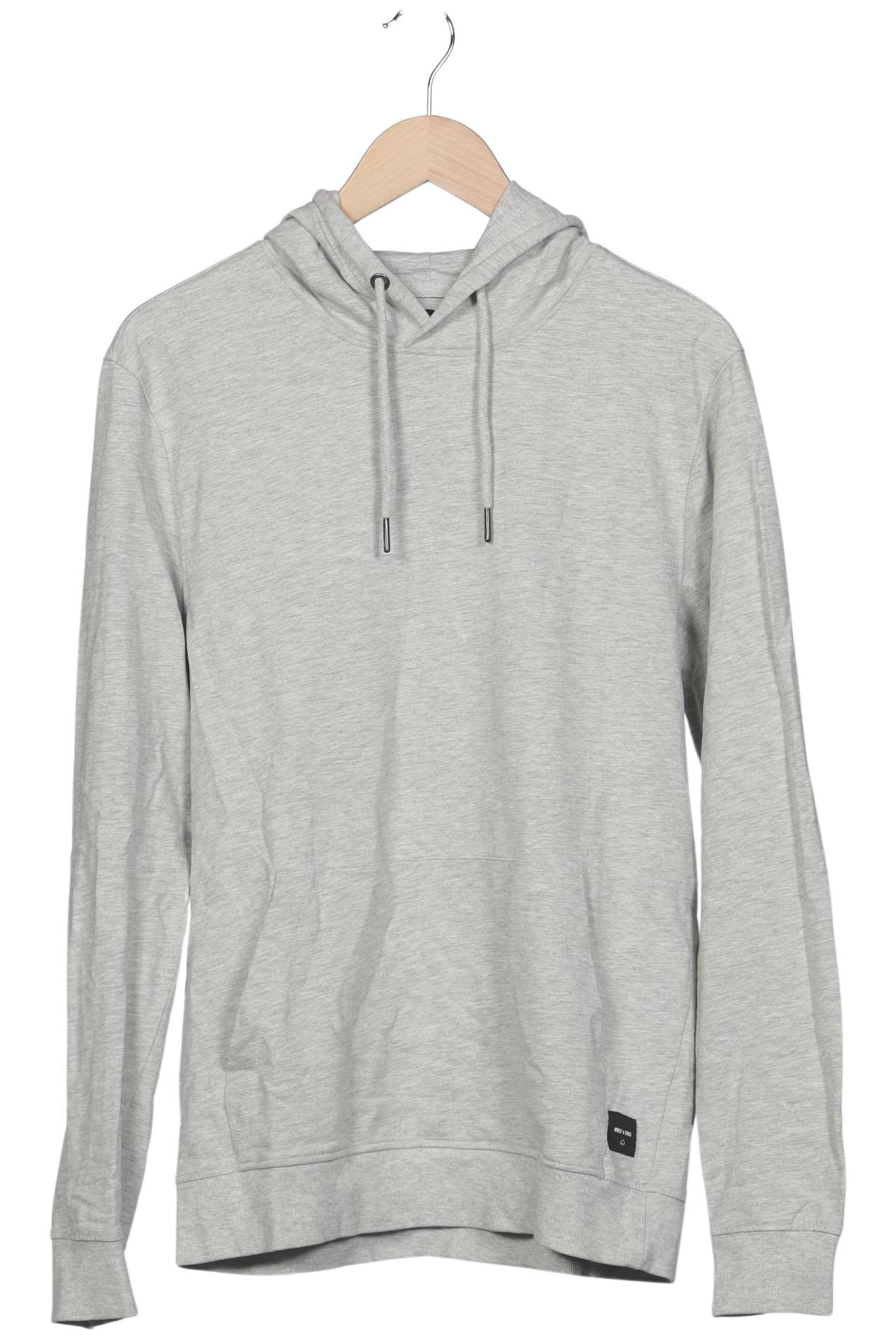 

Only & Sons Herren Kapuzenpullover, grau, Gr. 52