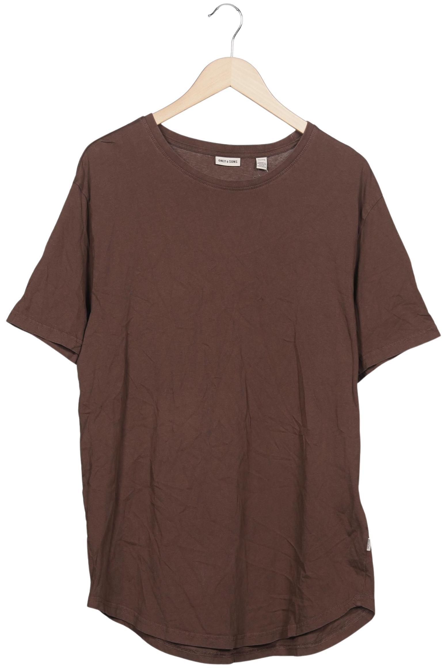 Thumbnail - Only &amp; Sons Herren T-Shirt, braun, Gr. 56