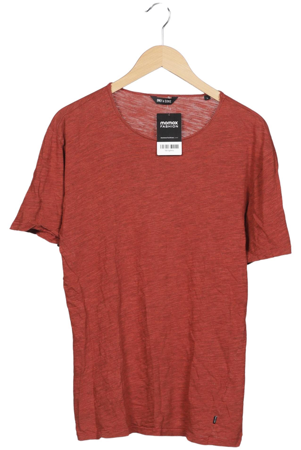 

Only & Sons Herren T-Shirt, rot, Gr. 52