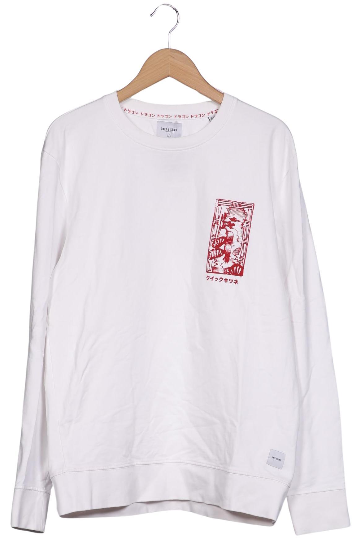 

Only & Sons Herren Sweatshirt, weiß, Gr. 54