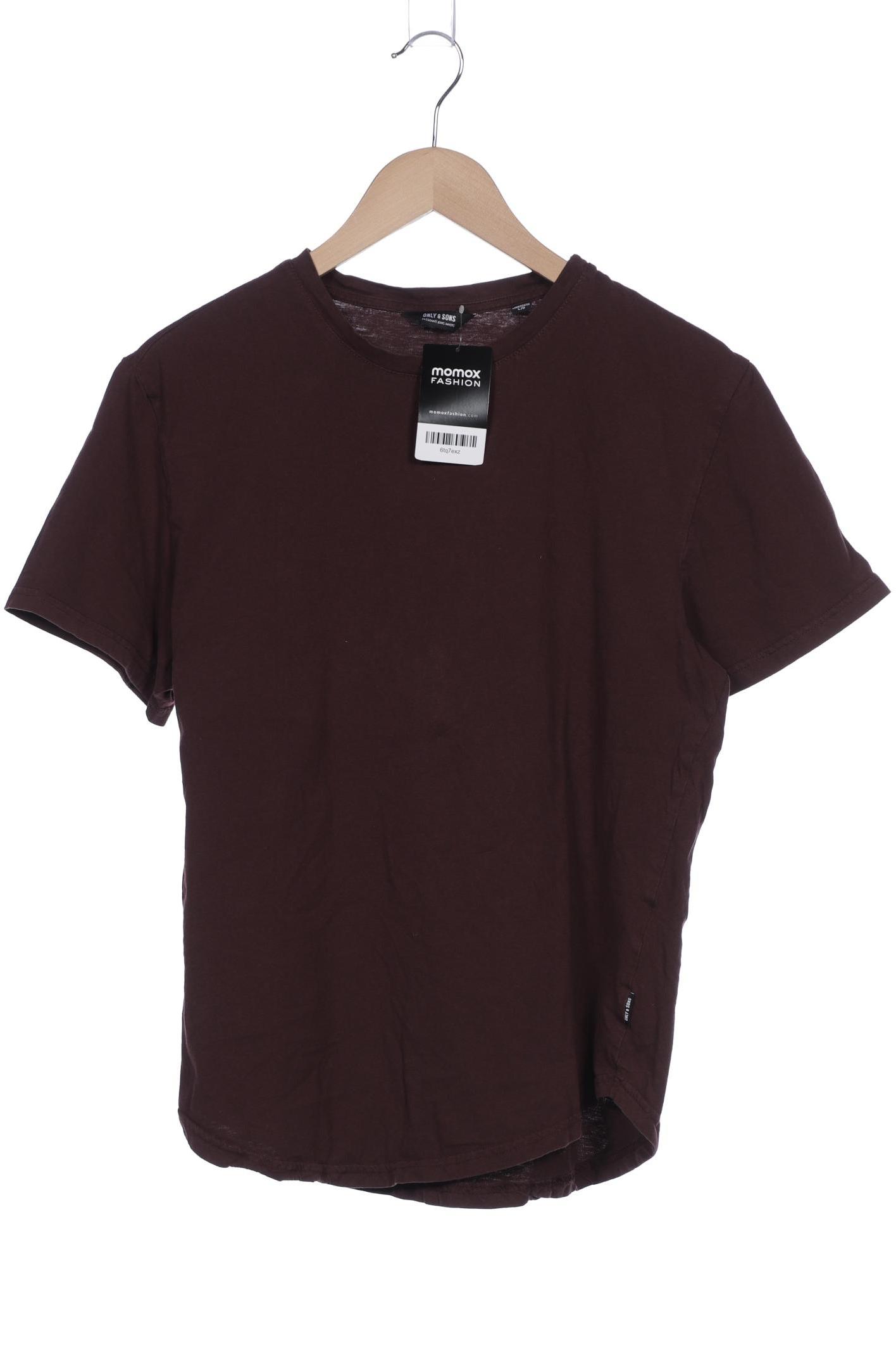 

Only & Sons Herren T-Shirt, bordeaux, Gr. 52