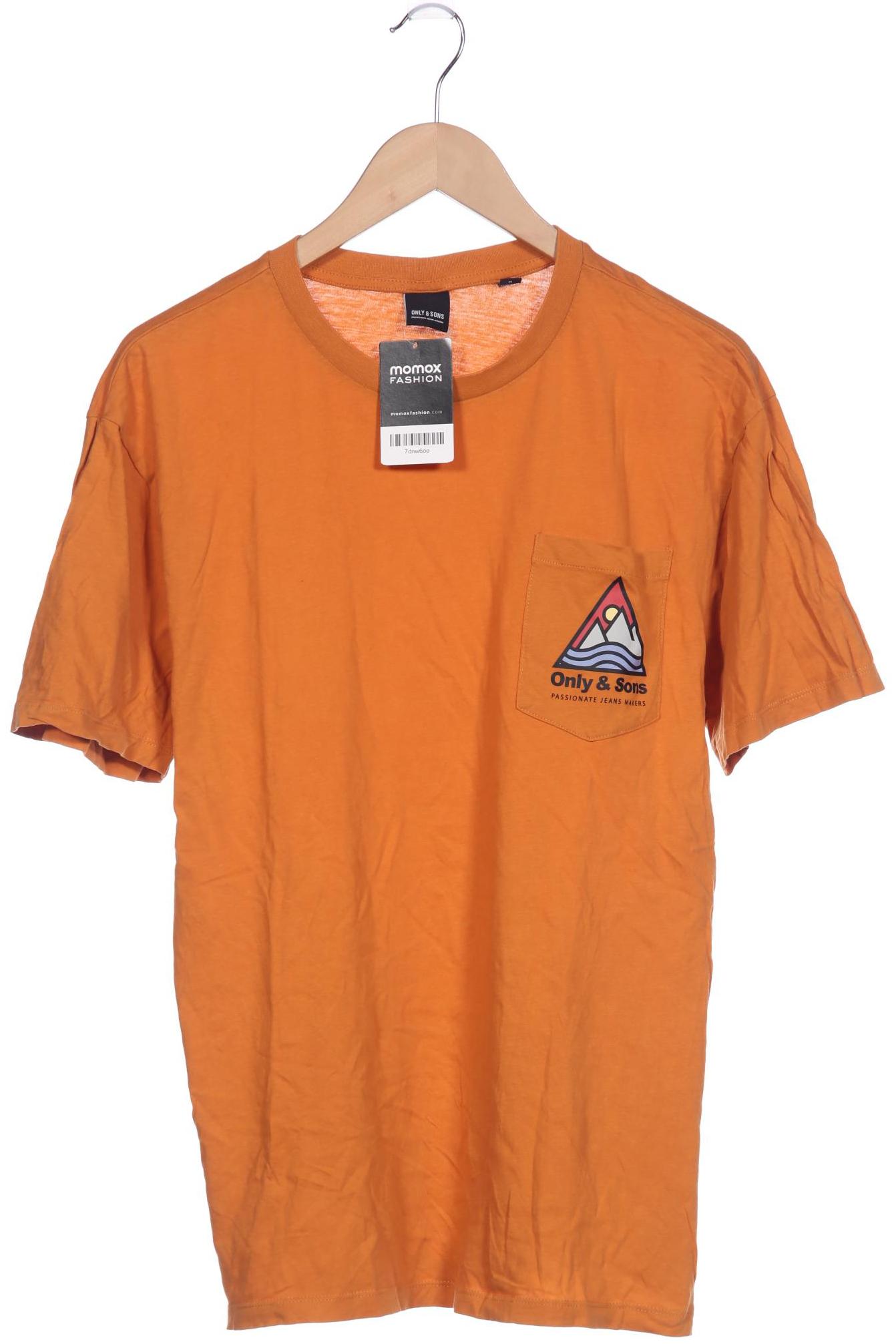 

Only & Sons Herren T-Shirt, orange, Gr. 48