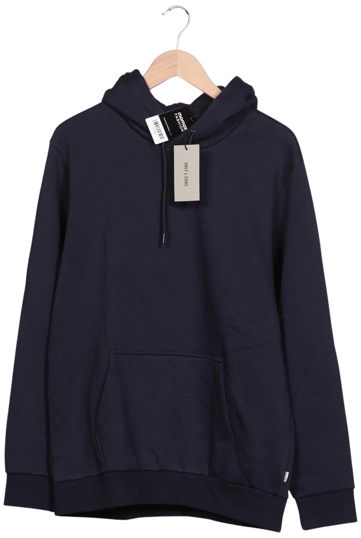 

Only & Sons Herren Kapuzenpullover, marineblau, Gr. 52
