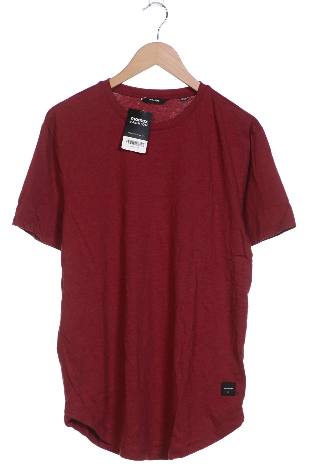 

Only & Sons Herren T-Shirt, bordeaux, Gr. 52