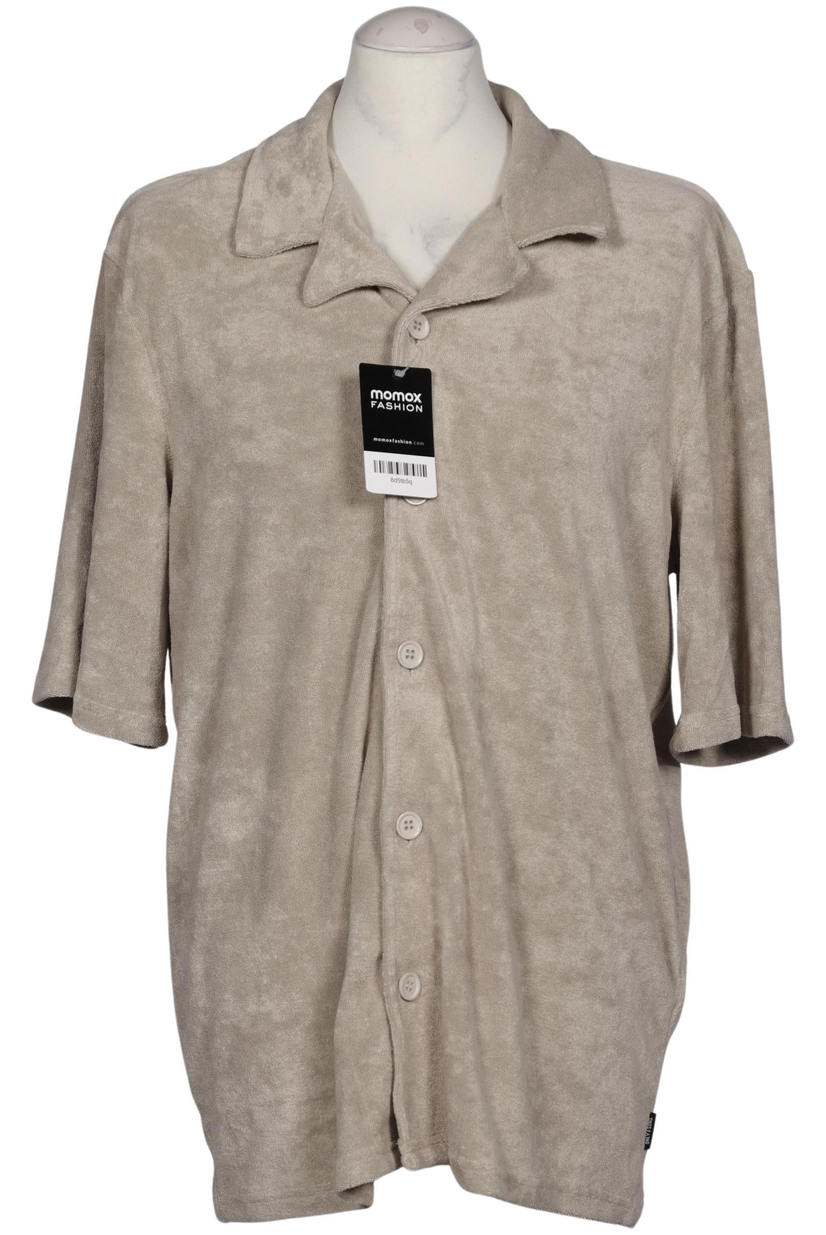 

Only & Sons Herren Hemd, beige, Gr. 52