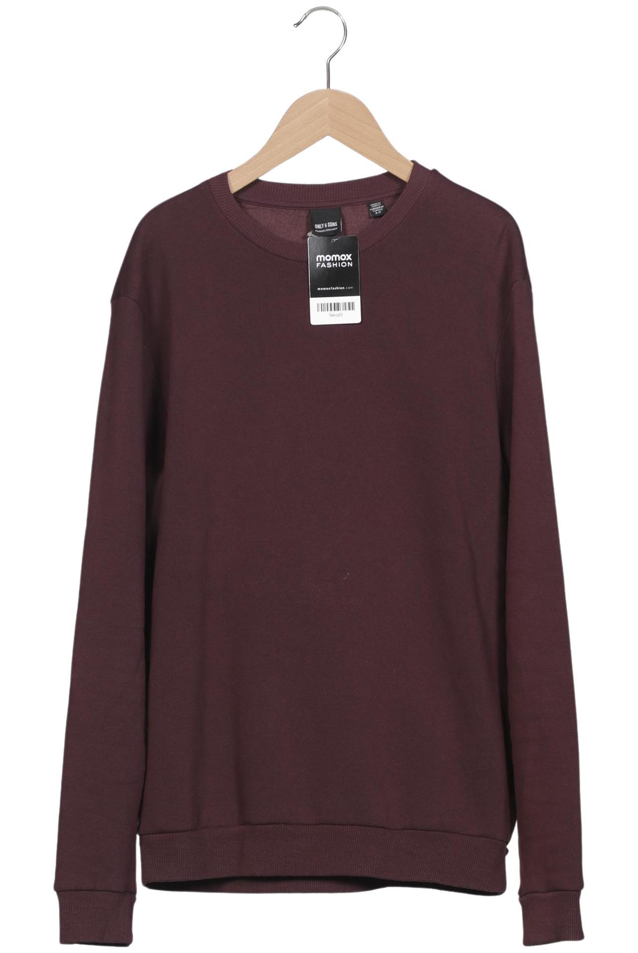 Thumbnail - Only &amp; Sons Herren Sweatshirt, bordeaux, Gr. 46