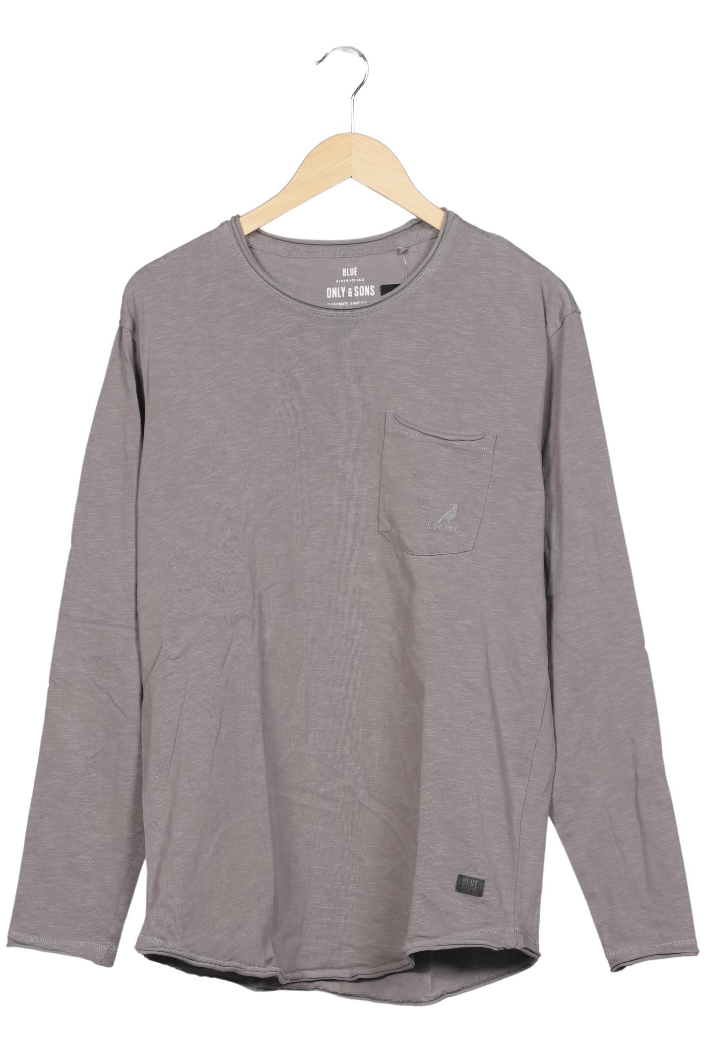 Thumbnail - Only &amp; Sons Herren Langarmshirt, grau, Gr. 54