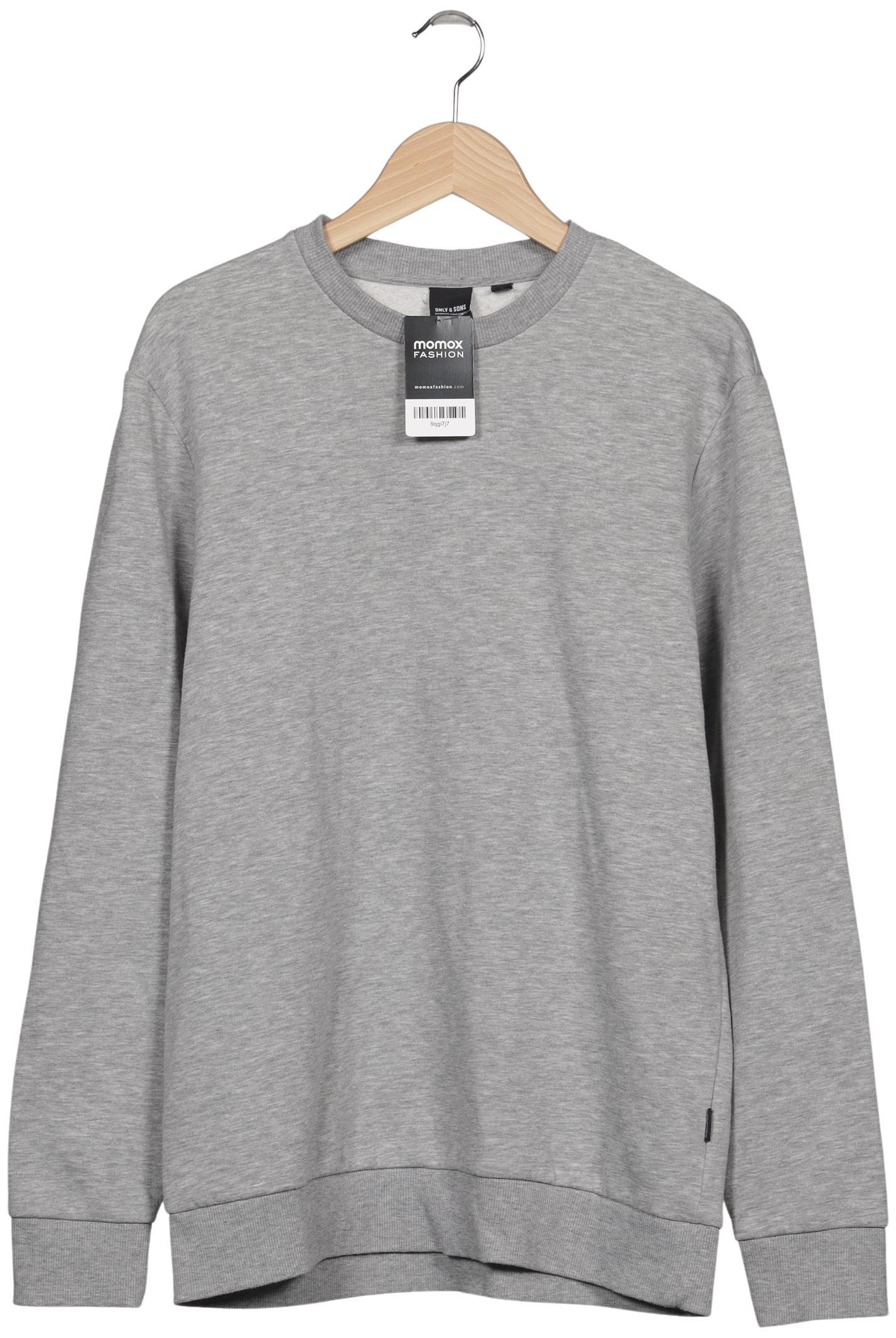 Thumbnail - Only &amp; Sons Herren Sweatshirt, grau, Gr. 52