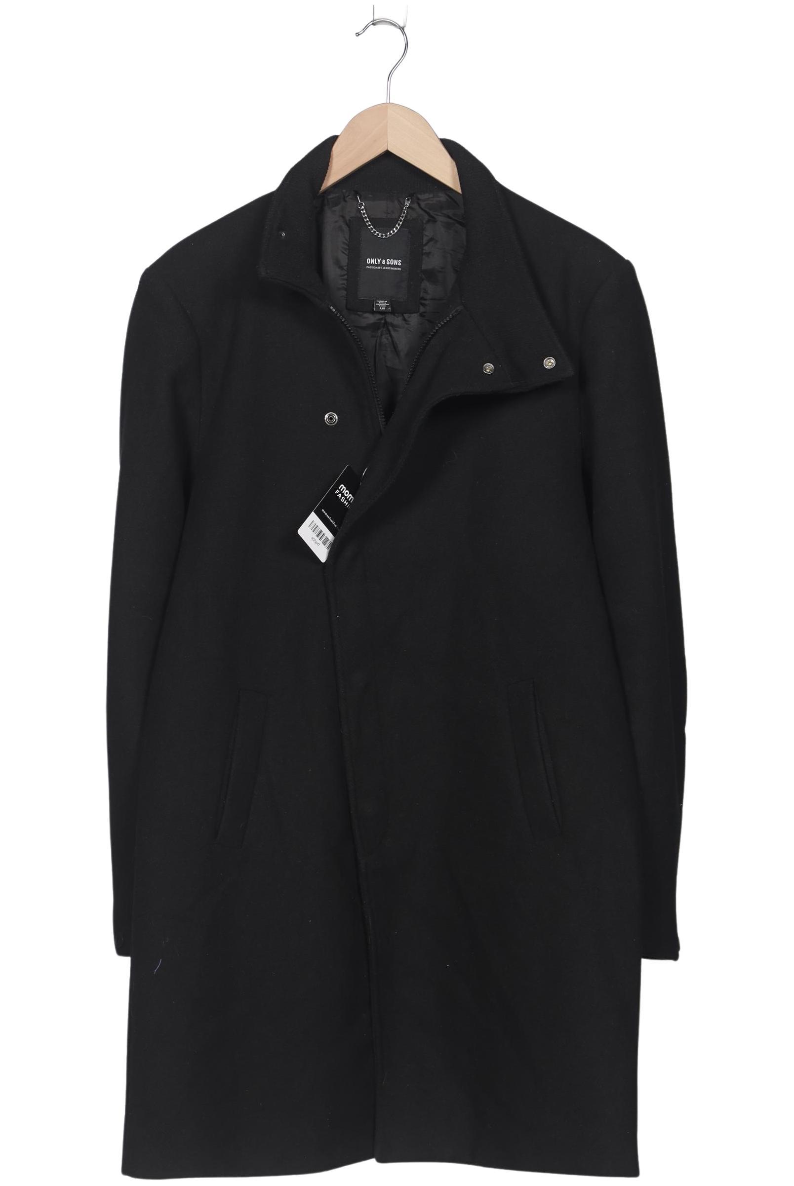 Thumbnail - Only &amp; Sons Herren Mantel, schwarz, Gr. 52