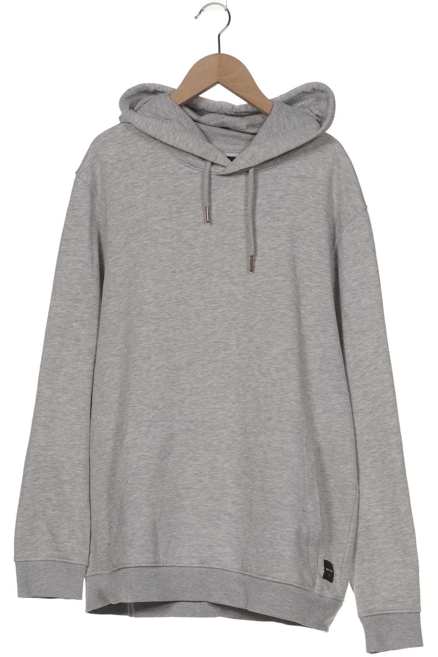 

Only & Sons Herren Kapuzenpullover, grau, Gr. 52