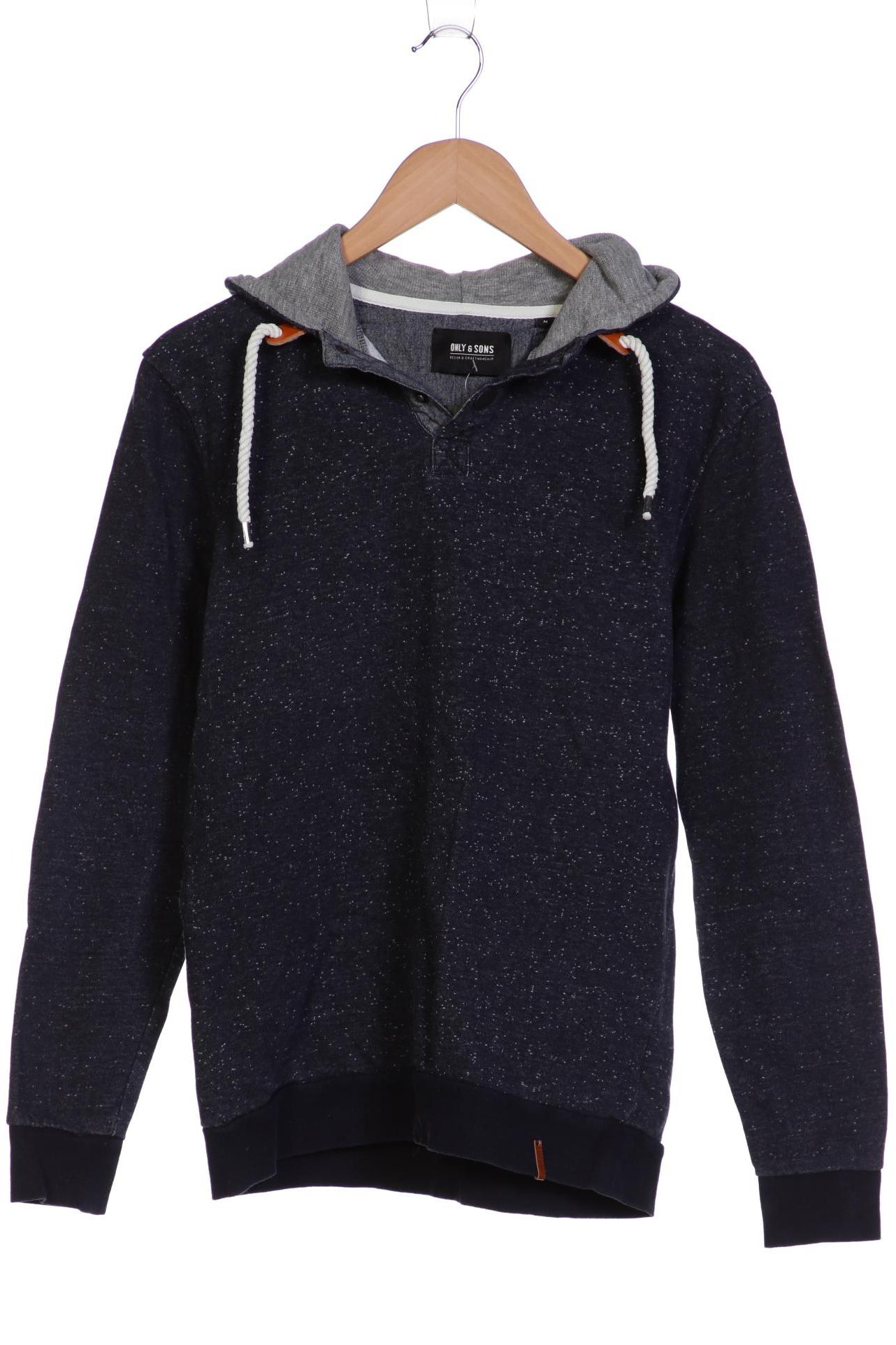 

Only & Sons Herren Kapuzenpullover, marineblau