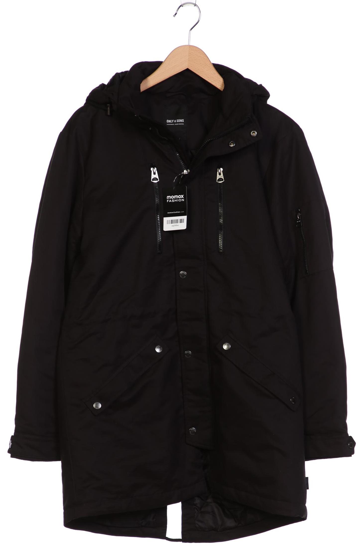 

Only & Sons Herren Mantel, schwarz, Gr. 48