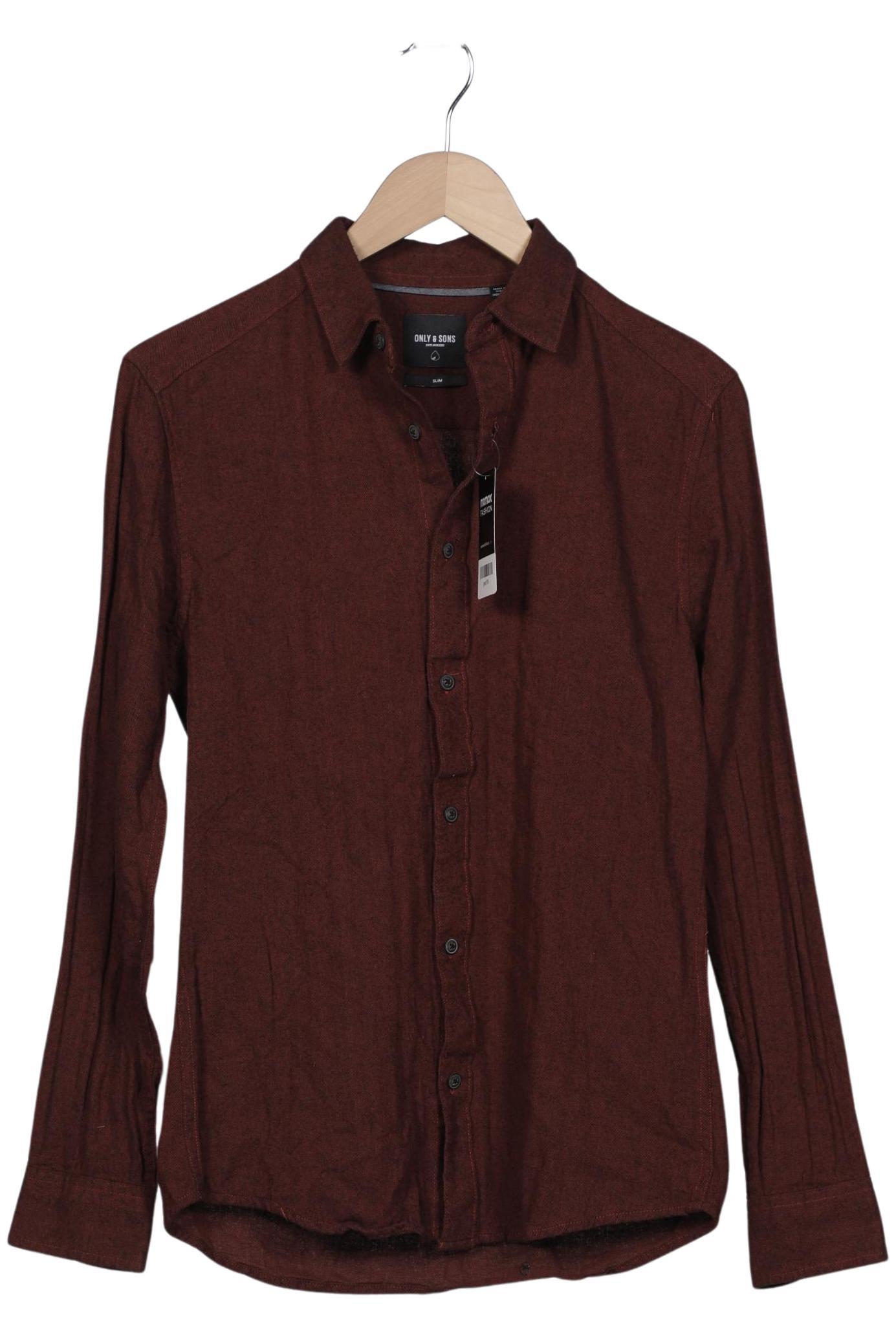 

Only & Sons Herren Hemd, bordeaux, Gr. 46