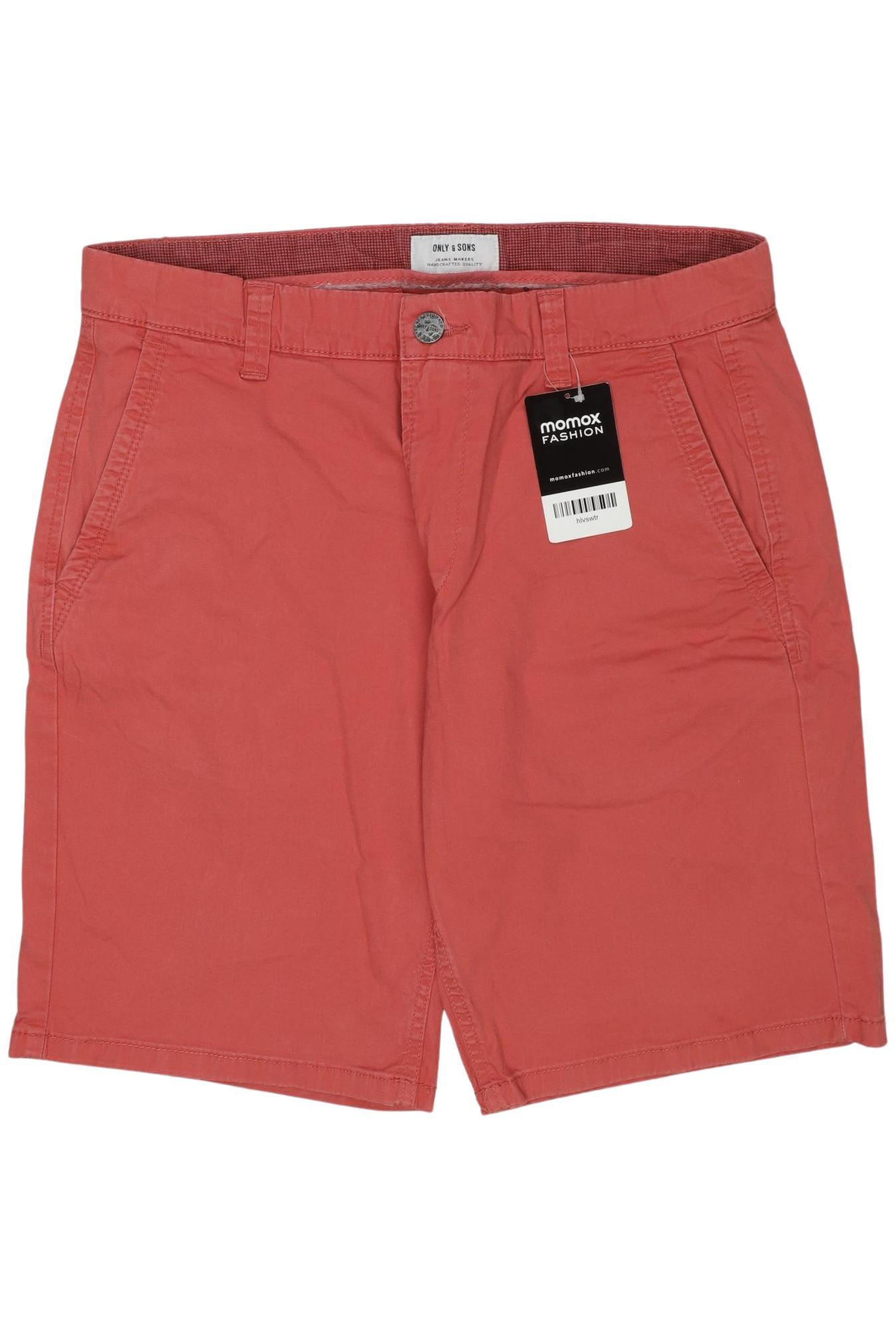 

Only & Sons Herren Shorts, rot, Gr. 31