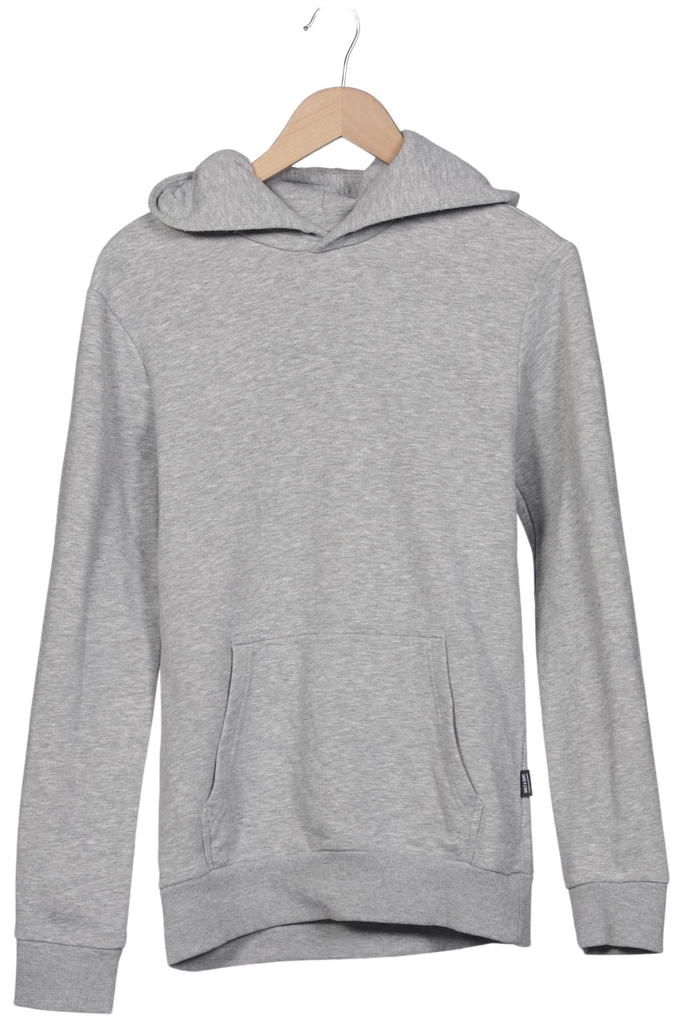 Thumbnail - Only &amp; Sons Herren Kapuzenpullover, grau, Gr. 44