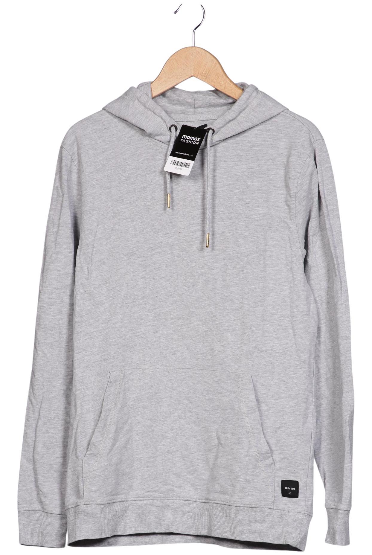 

Only & Sons Herren Kapuzenpullover, grau, Gr. 52