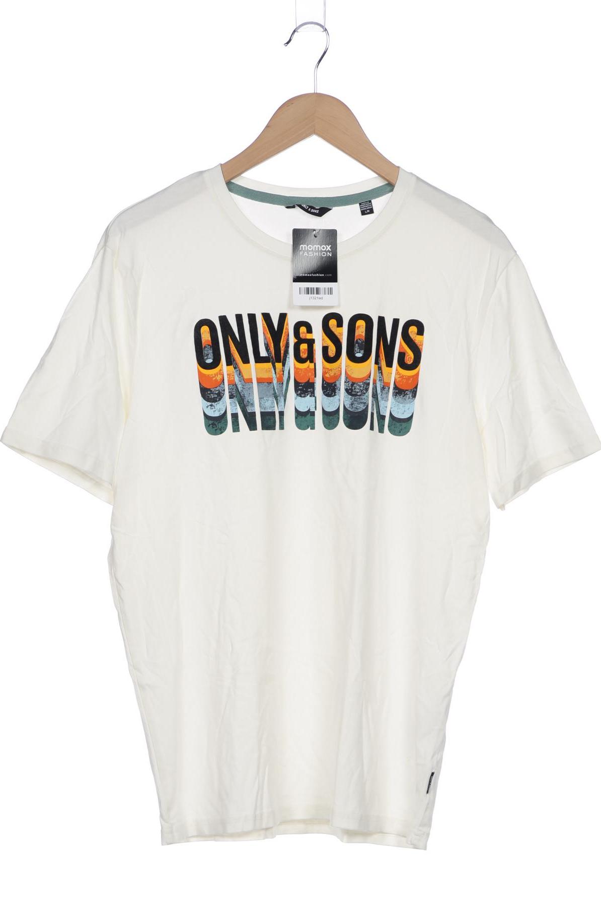 

Only & Sons Herren T-Shirt, cremeweiß, Gr. 52