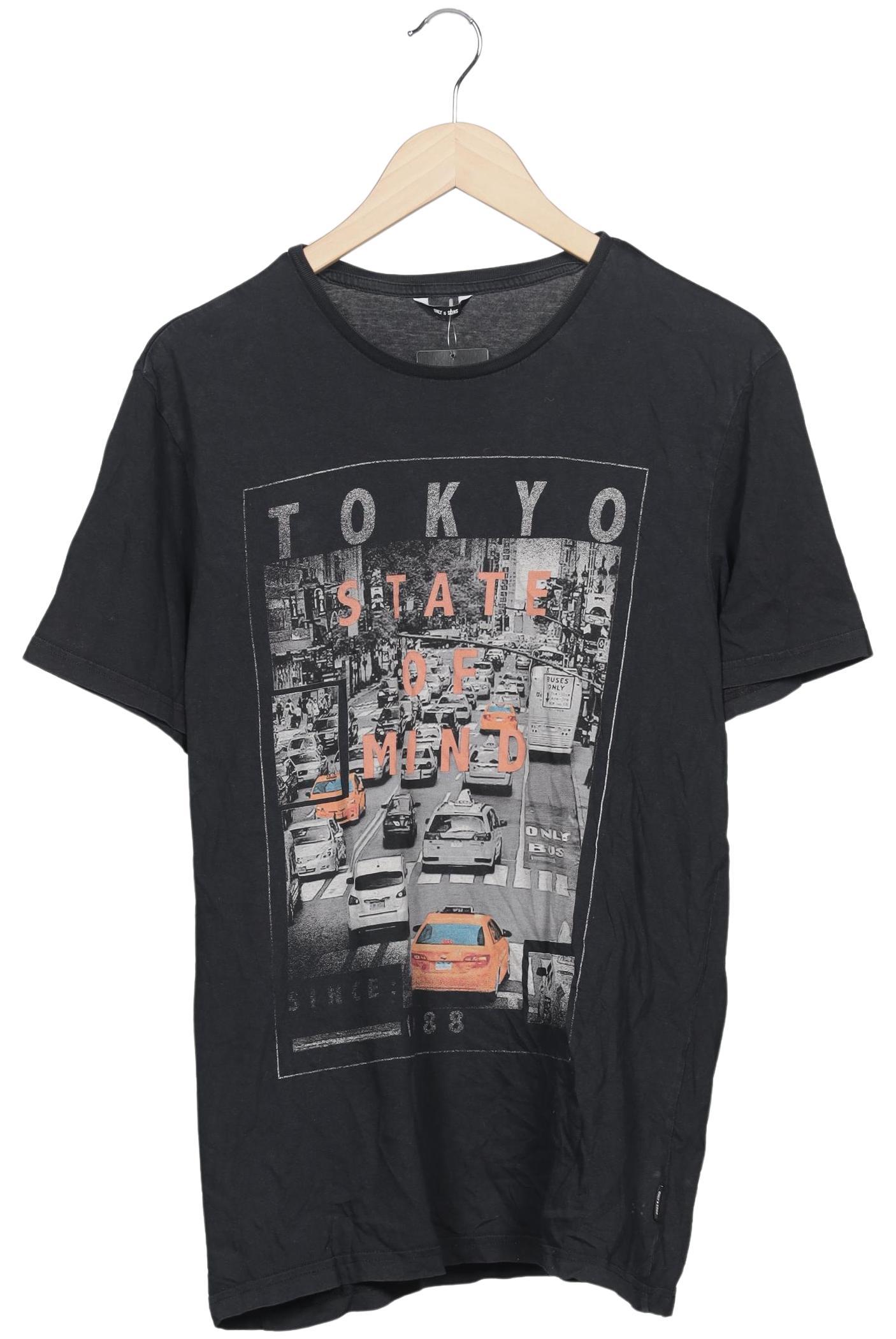 

Only & Sons Herren T-Shirt, grau, Gr. 52