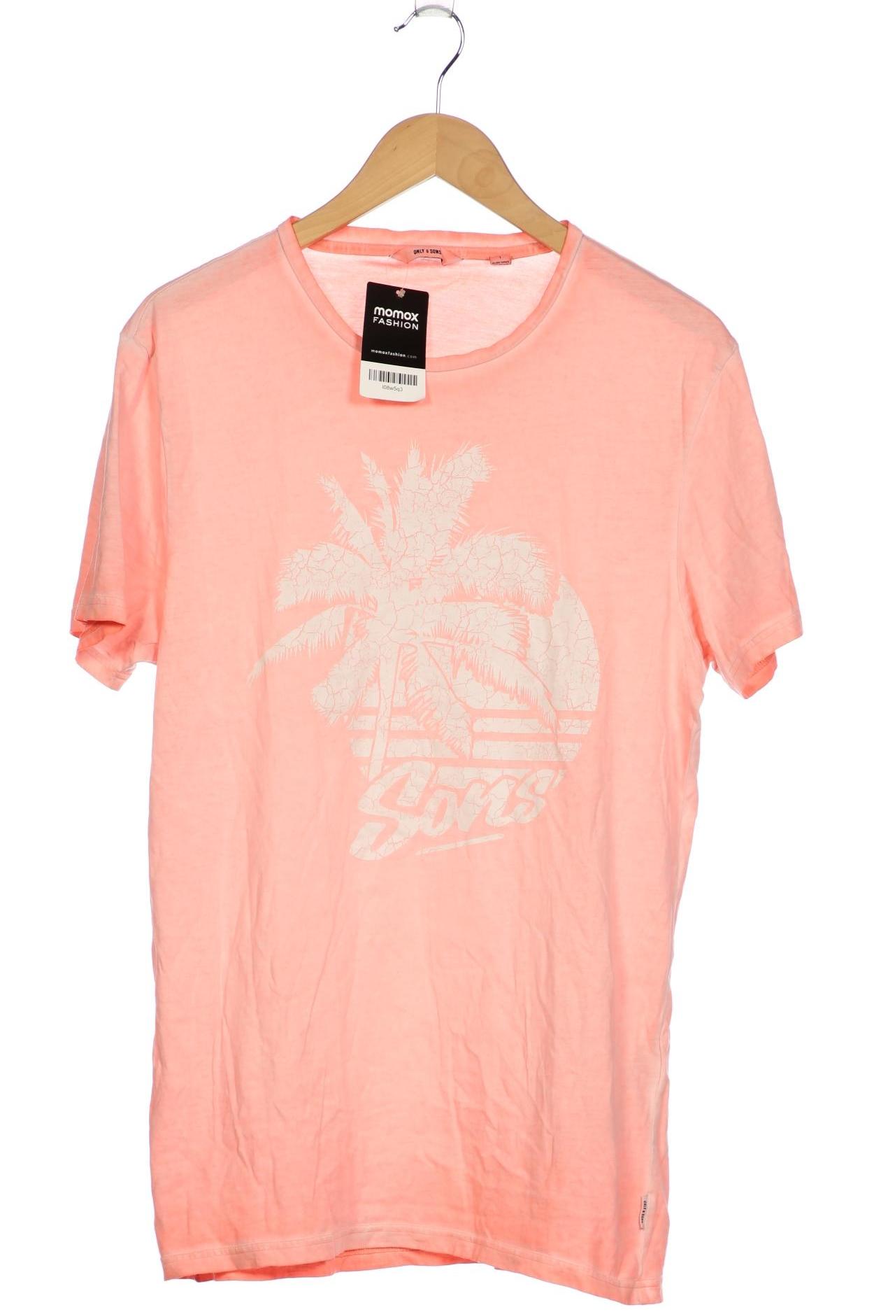 

Only & Sons Herren T-Shirt, pink, Gr. 52