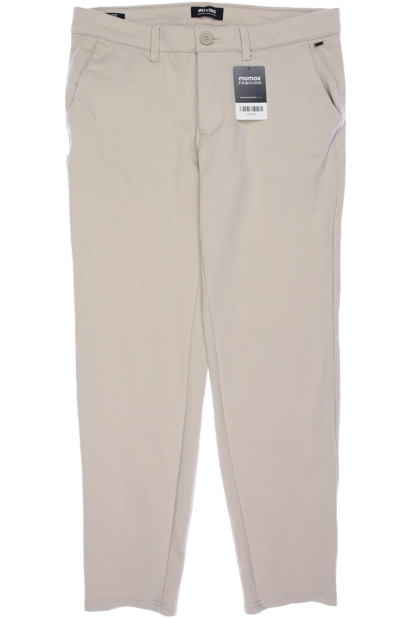 Thumbnail - Only &amp; Sons Herren Stoffhose, cremeweiß, Gr. 32