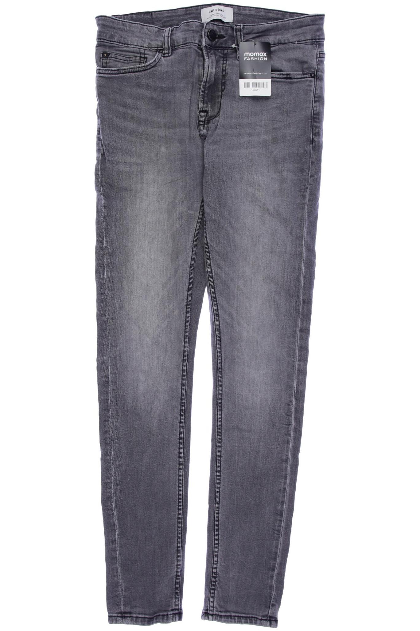 

Only & Sons Herren Jeans, grau, Gr. 28