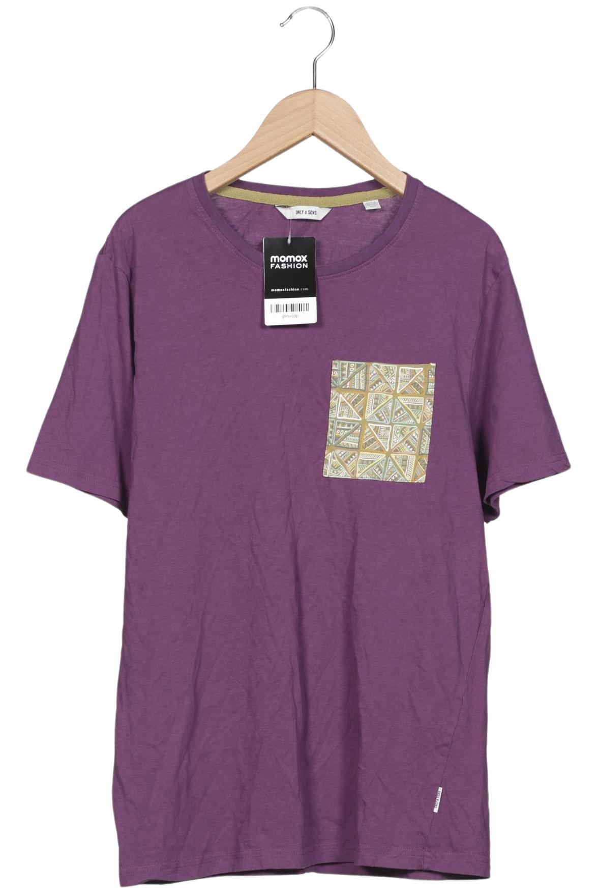 Thumbnail - Only &amp; Sons Herren T-Shirt, flieder, Gr. 48