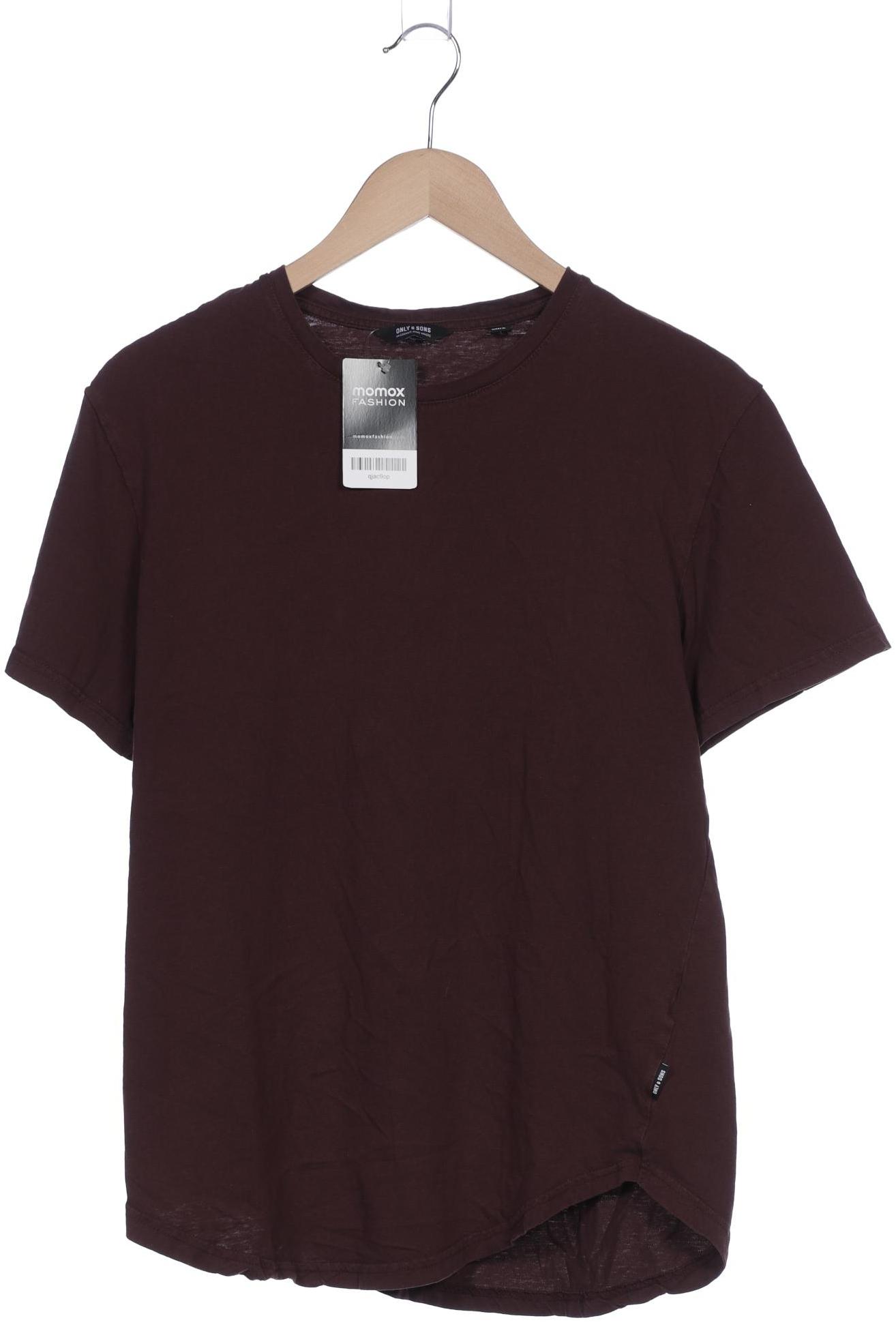 

Only & Sons Herren T-Shirt, bordeaux, Gr. 52