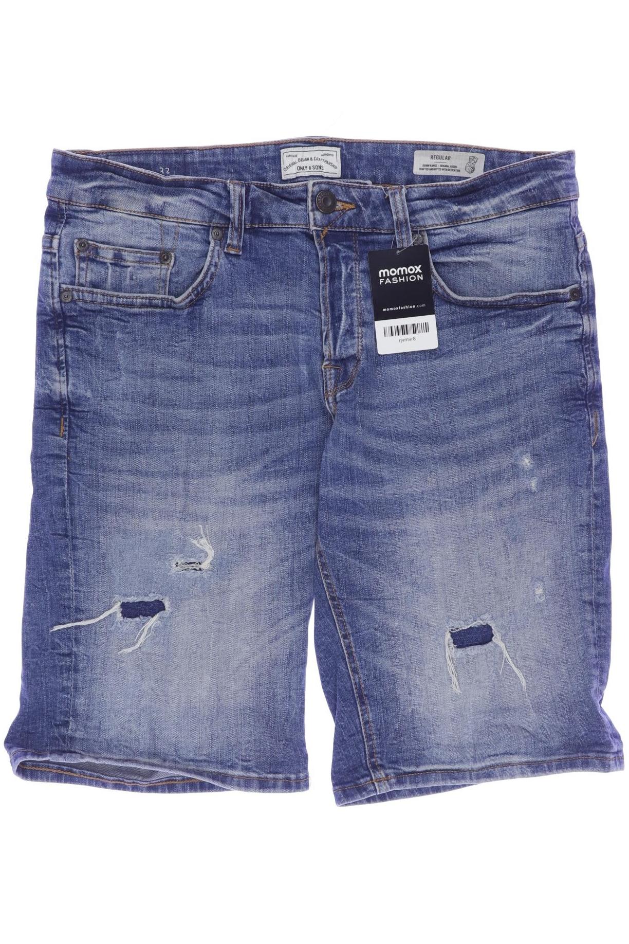 

Only & Sons Herren Shorts, blau, Gr. 32