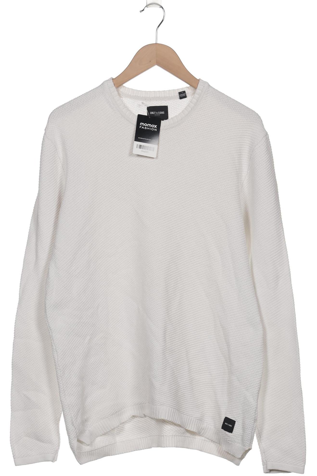 

Only & Sons Herren Pullover, weiß, Gr. 52