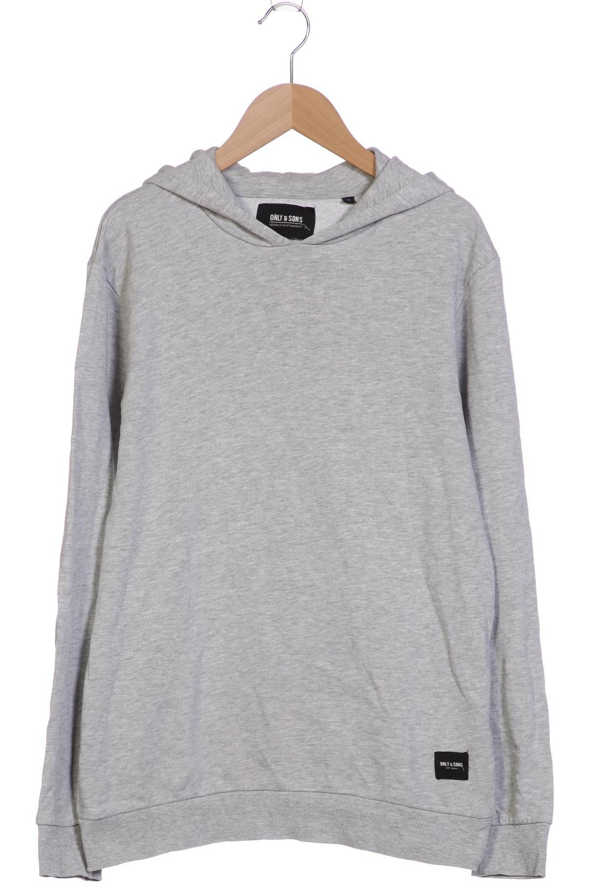 

Only & Sons Herren Kapuzenpullover, grau