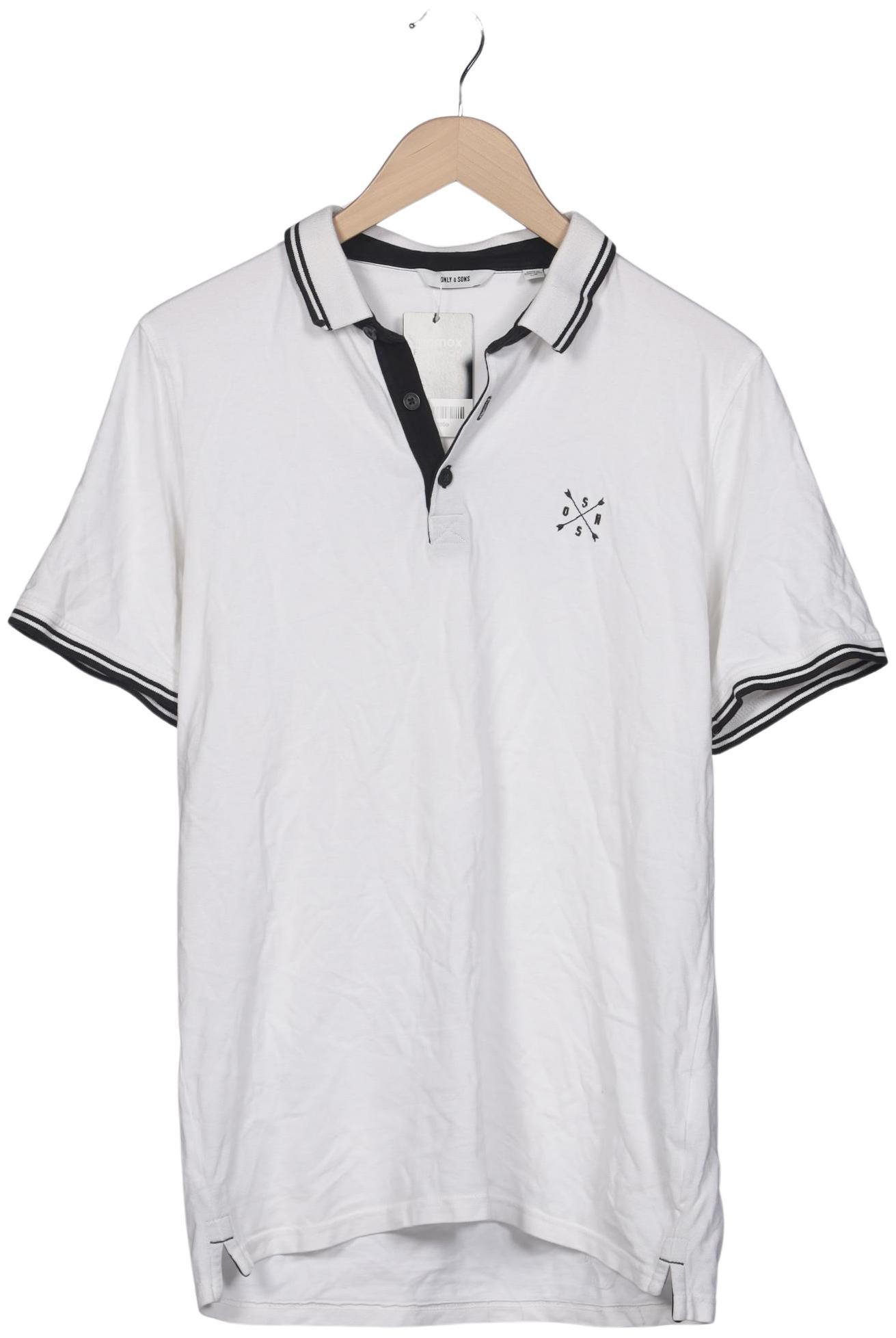 

Only & Sons Herren Poloshirt, weiß, Gr. 52