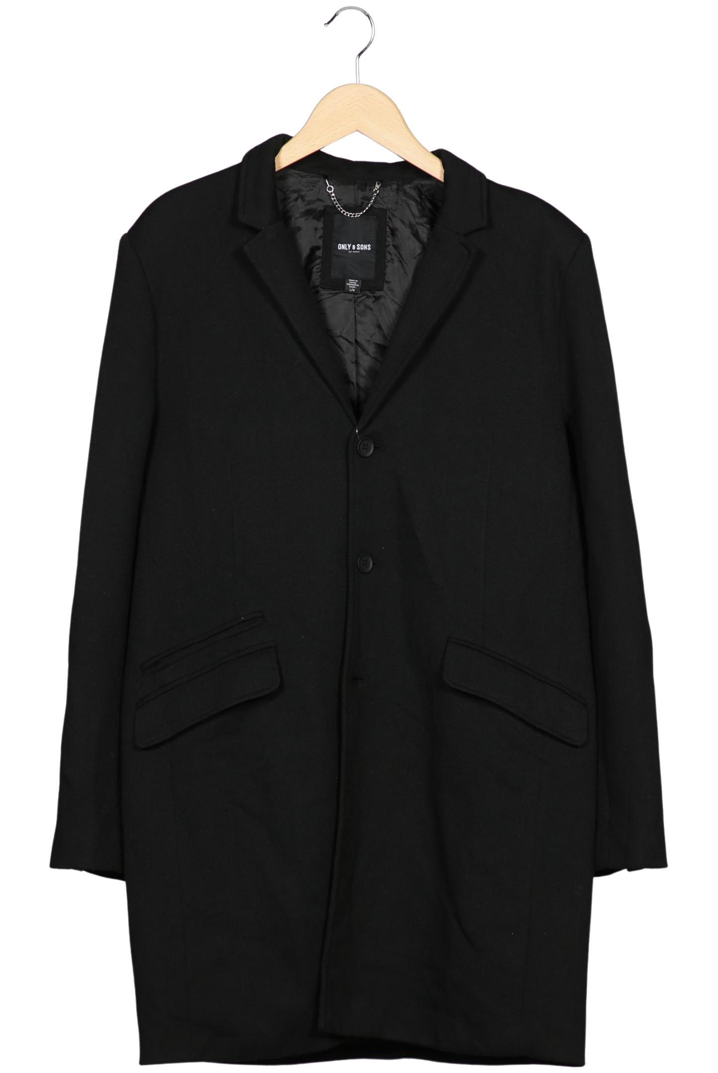 Thumbnail - Only &amp; Sons Herren Mantel, schwarz, Gr. 52