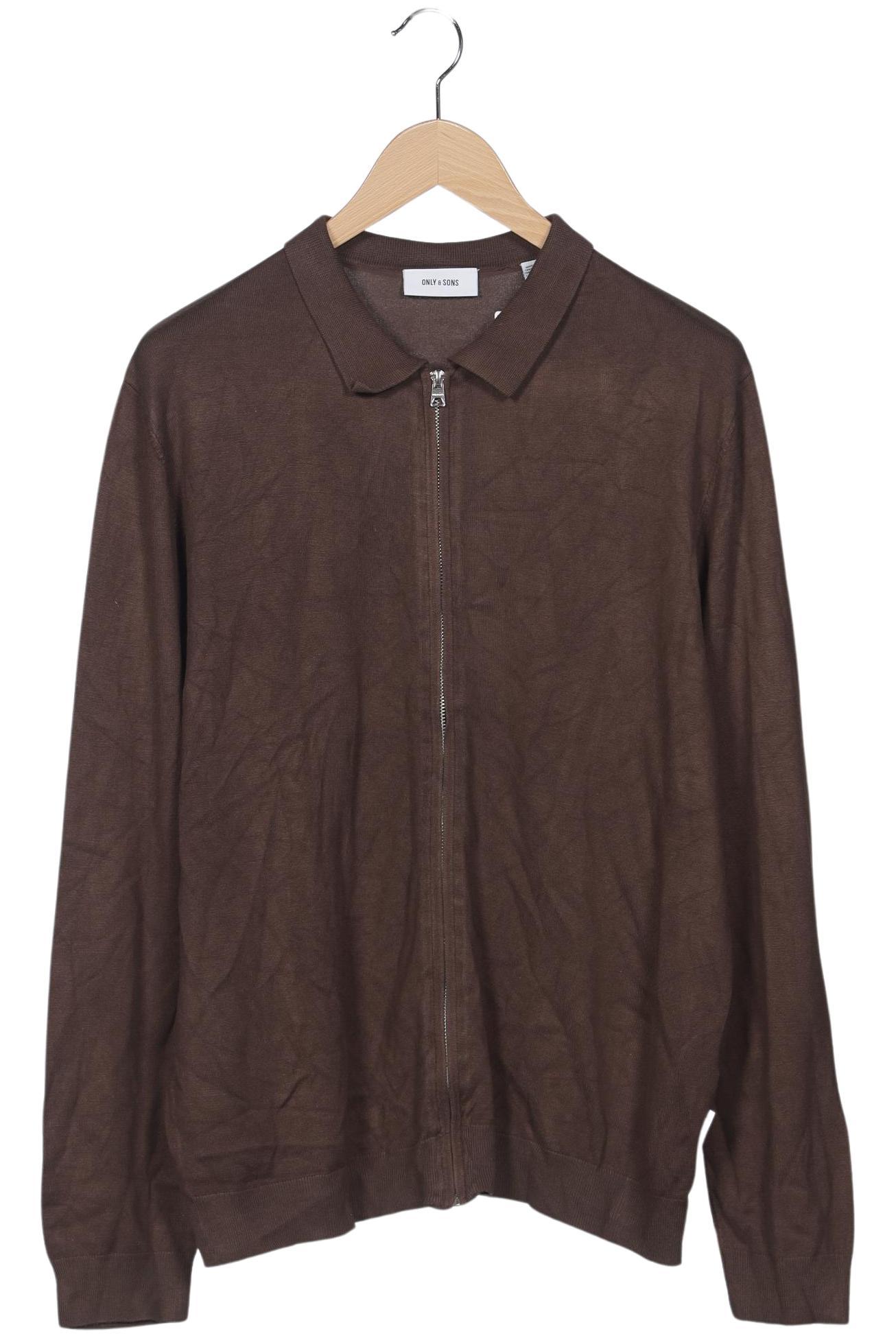 Thumbnail - Only &amp; Sons Herren Strickjacke, braun, Gr. 56