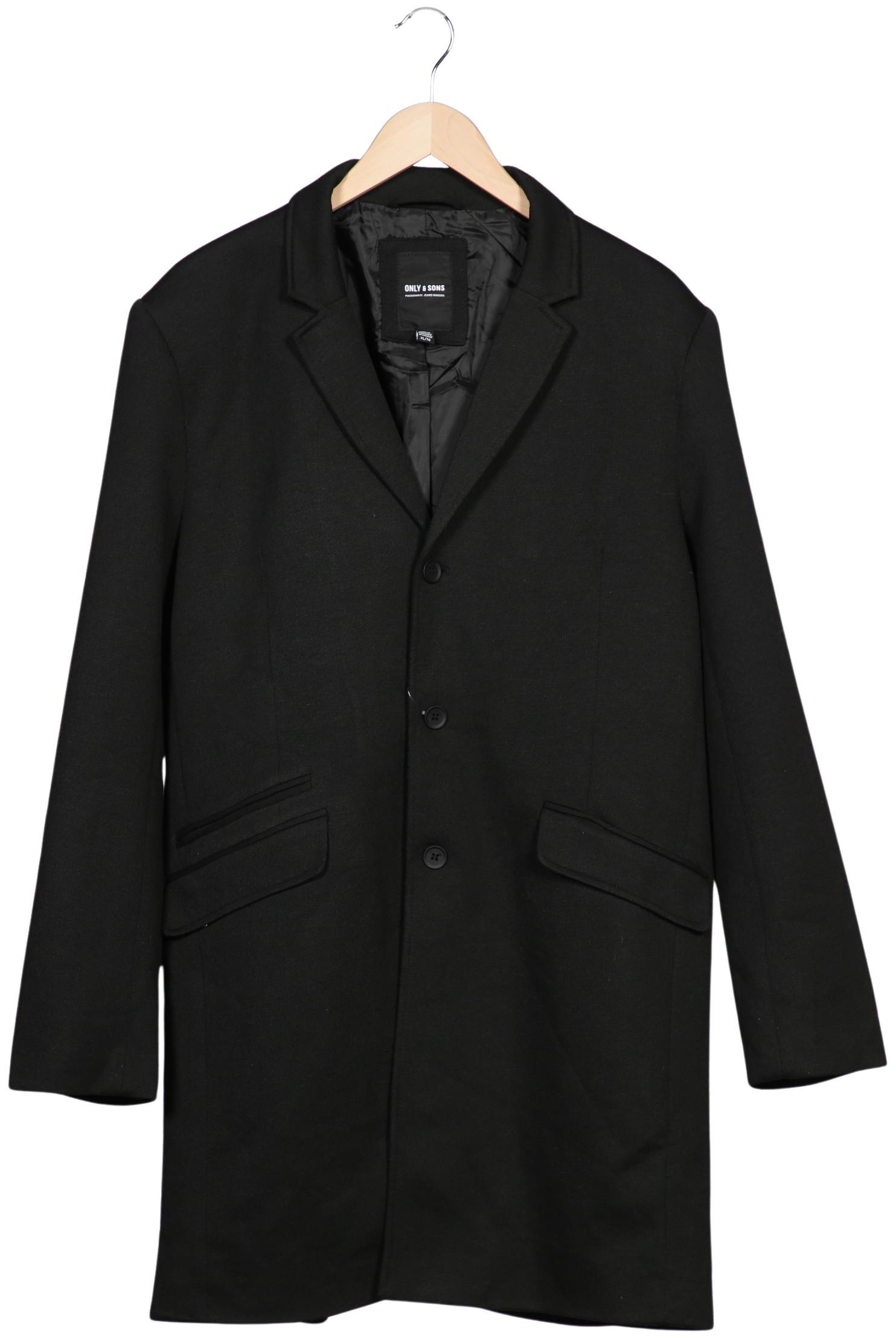 Thumbnail - Only &amp; Sons Herren Mantel, schwarz, Gr. 54
