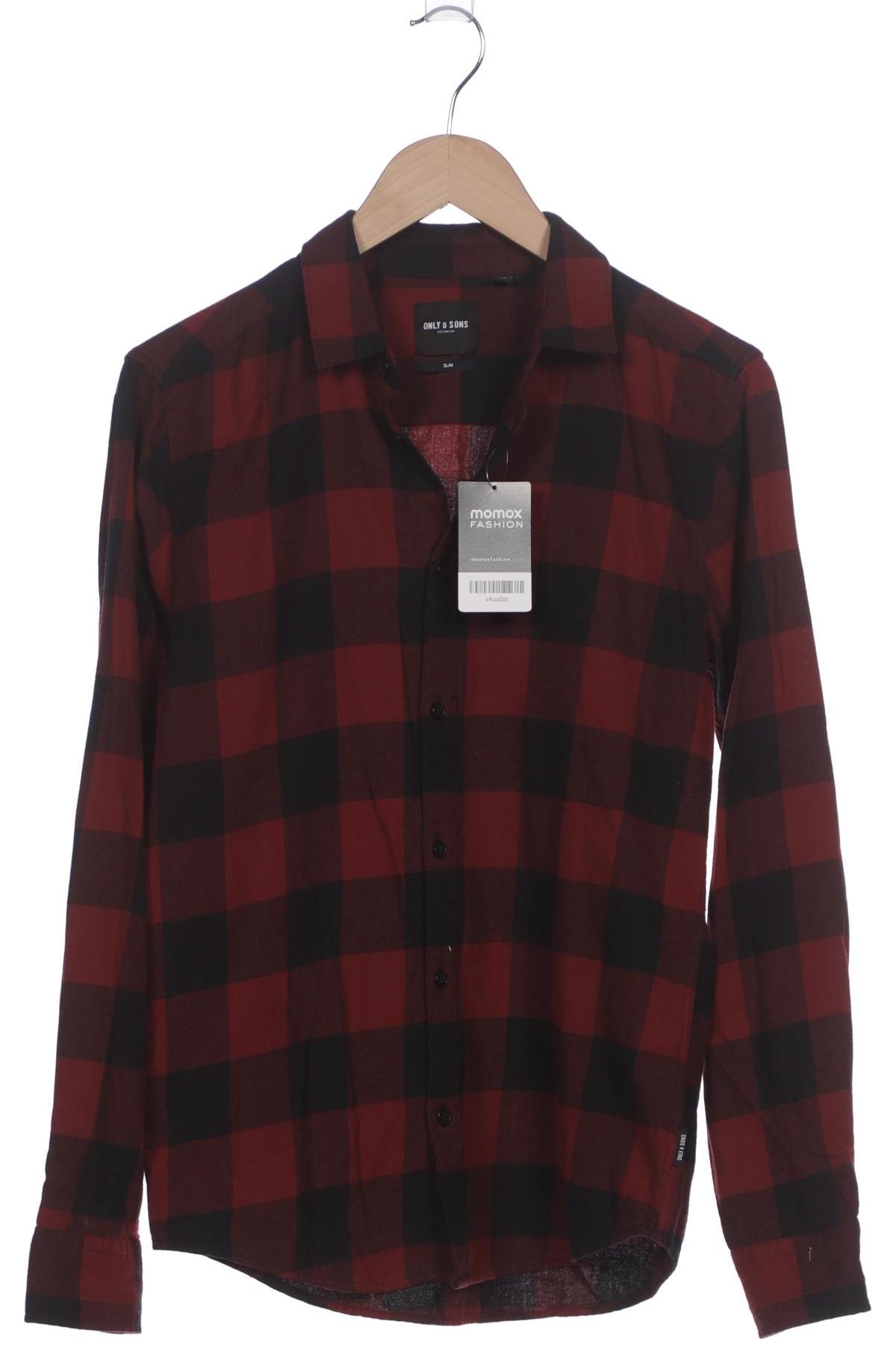 

Only & Sons Herren Hemd, bordeaux, Gr. 46
