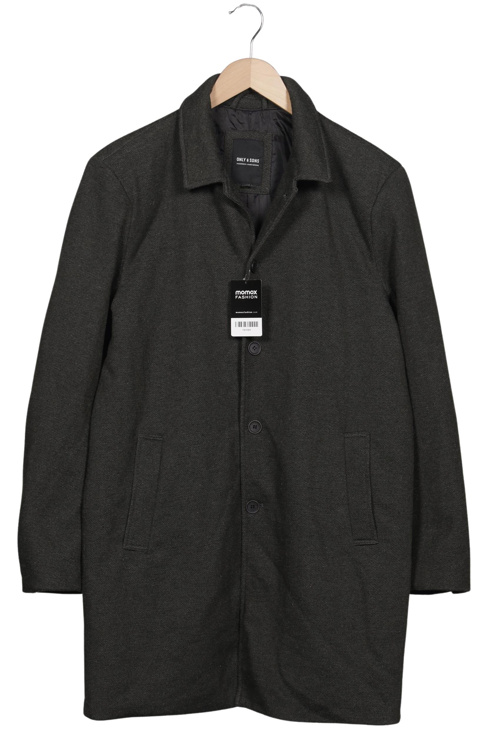 Thumbnail - Only &amp; Sons Herren Mantel, grün, Gr. 48