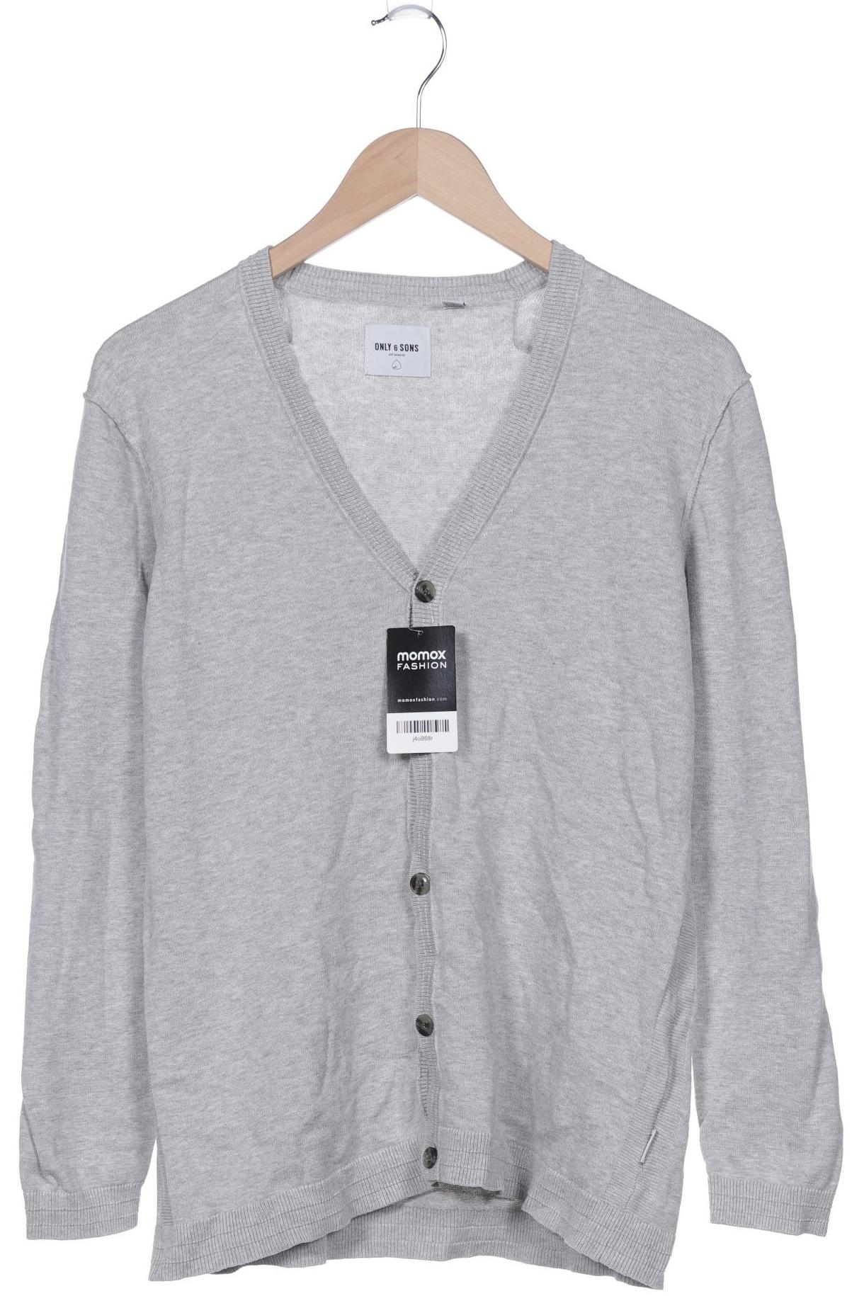 

Only & Sons Herren Strickjacke, grau, Gr. 48