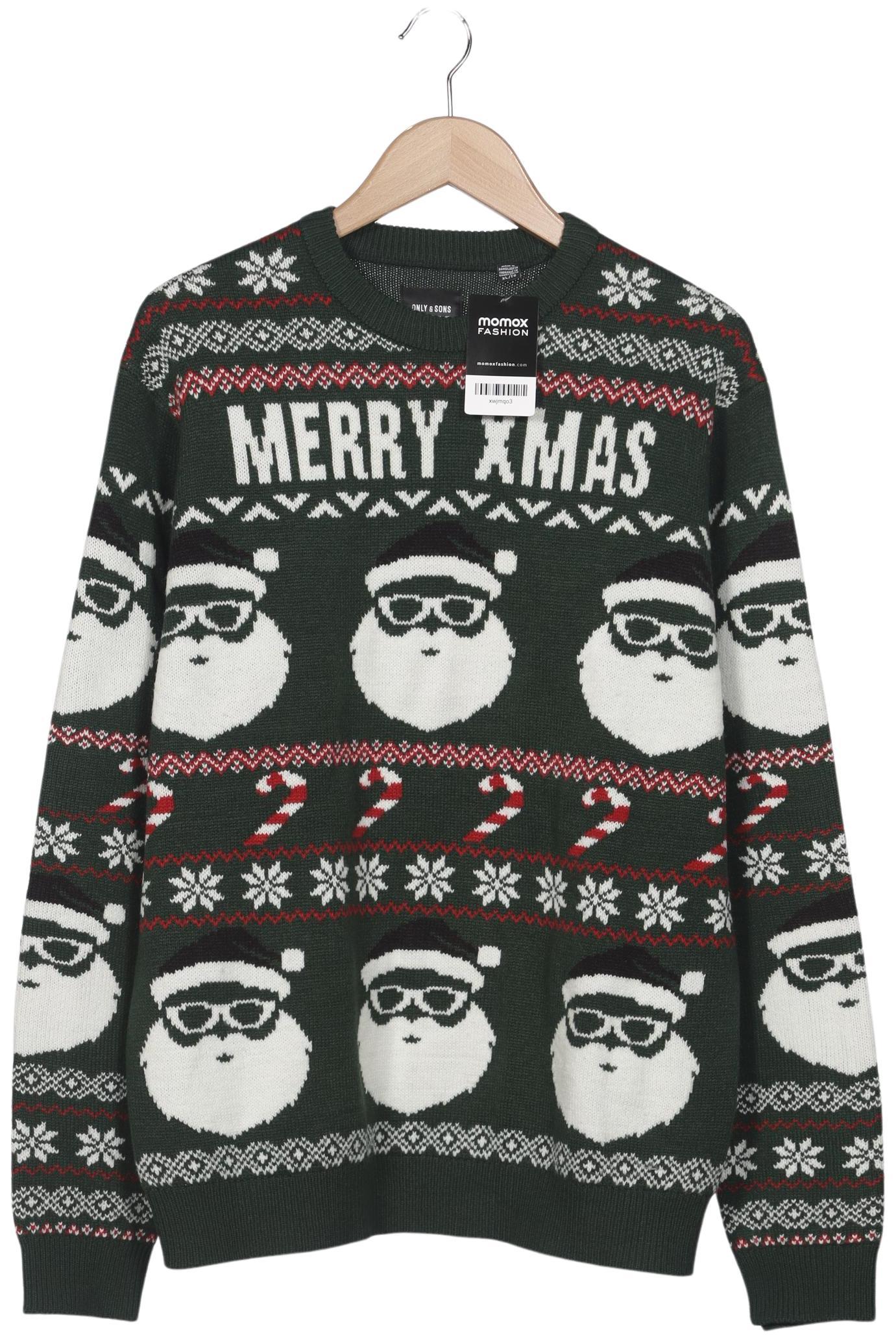 

Only & Sons Herren Pullover, grün, Gr. 54